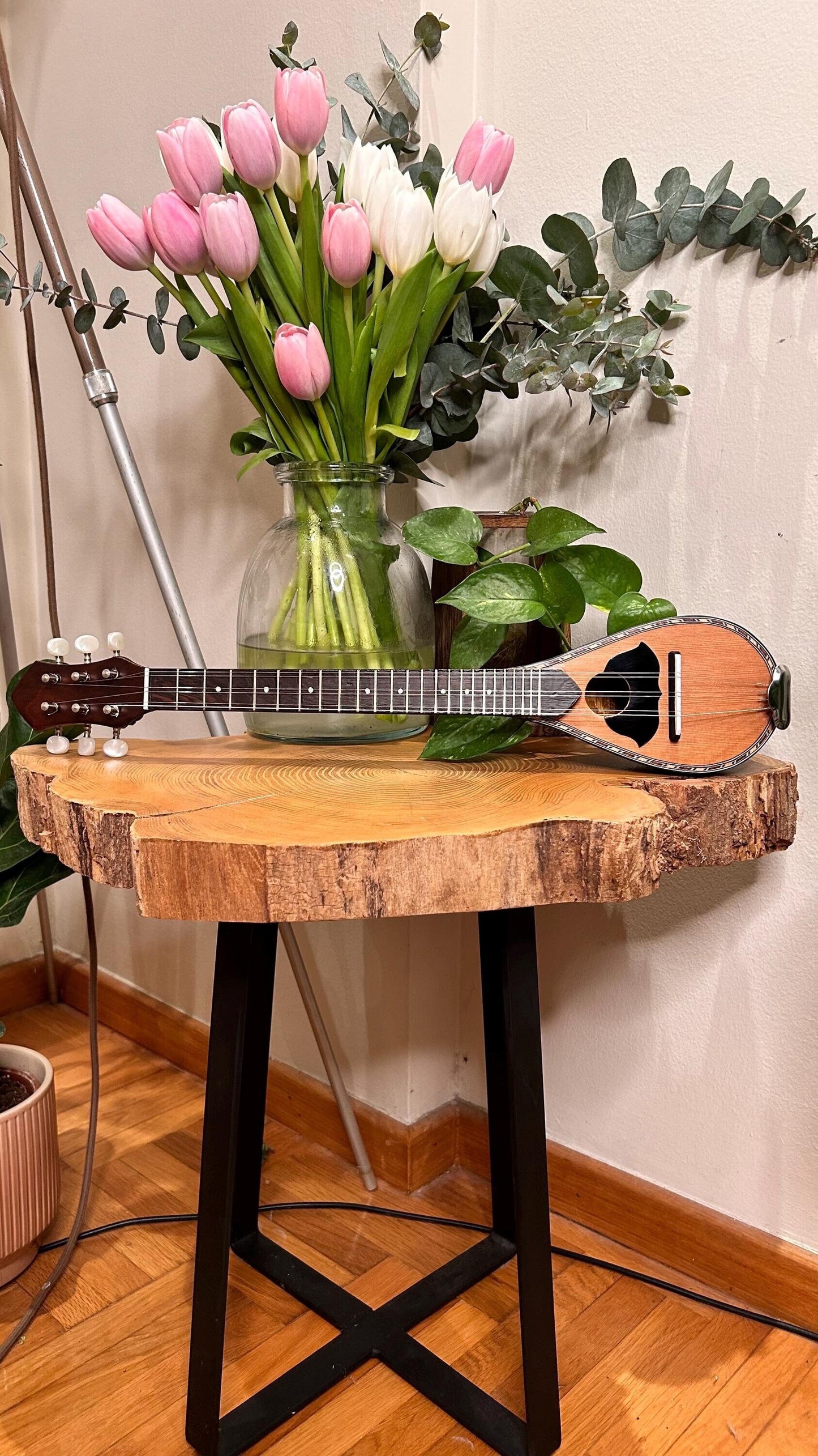 Handmade 6-String Baglamas | Greek Traditional Music Instrument for Rebetiko Music