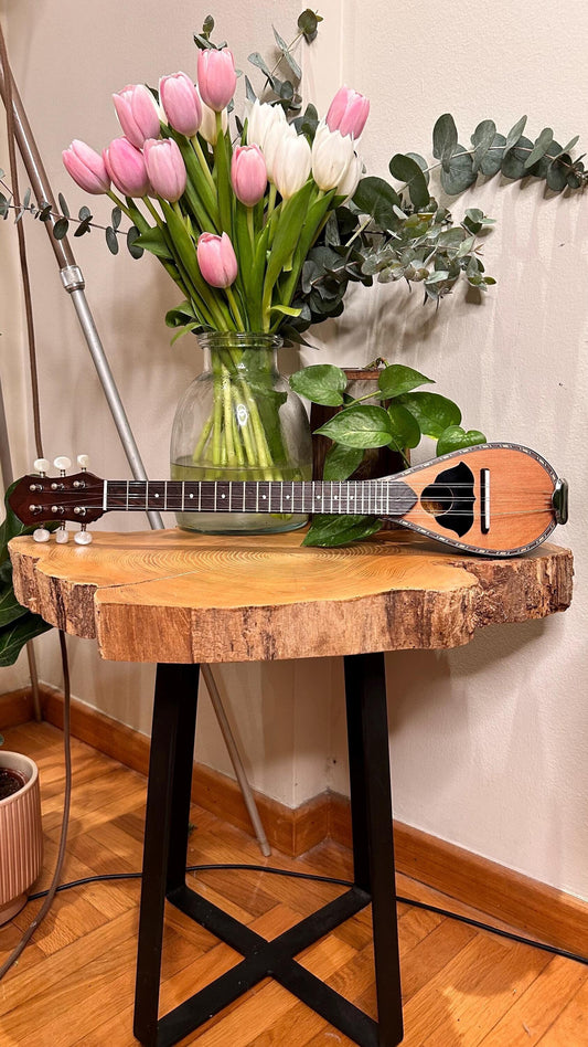 Handmade 6-String Baglamas | Greek Traditional Music Instrument for Rebetiko Music