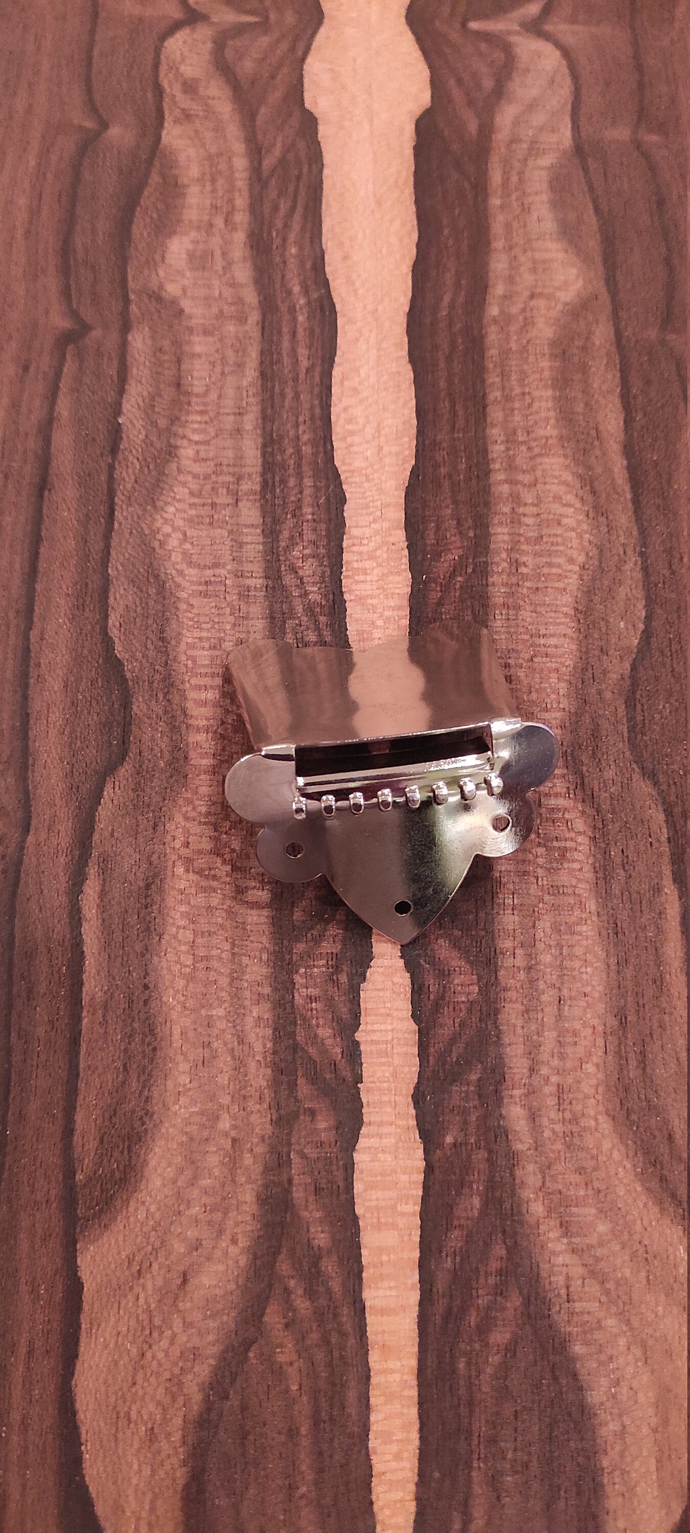 8string - 6string Bouzouki One-piece Chordiera / Tailpiece ~ One-piece Nickel Color Steel Bouzouki Tailpiece/Chordiera