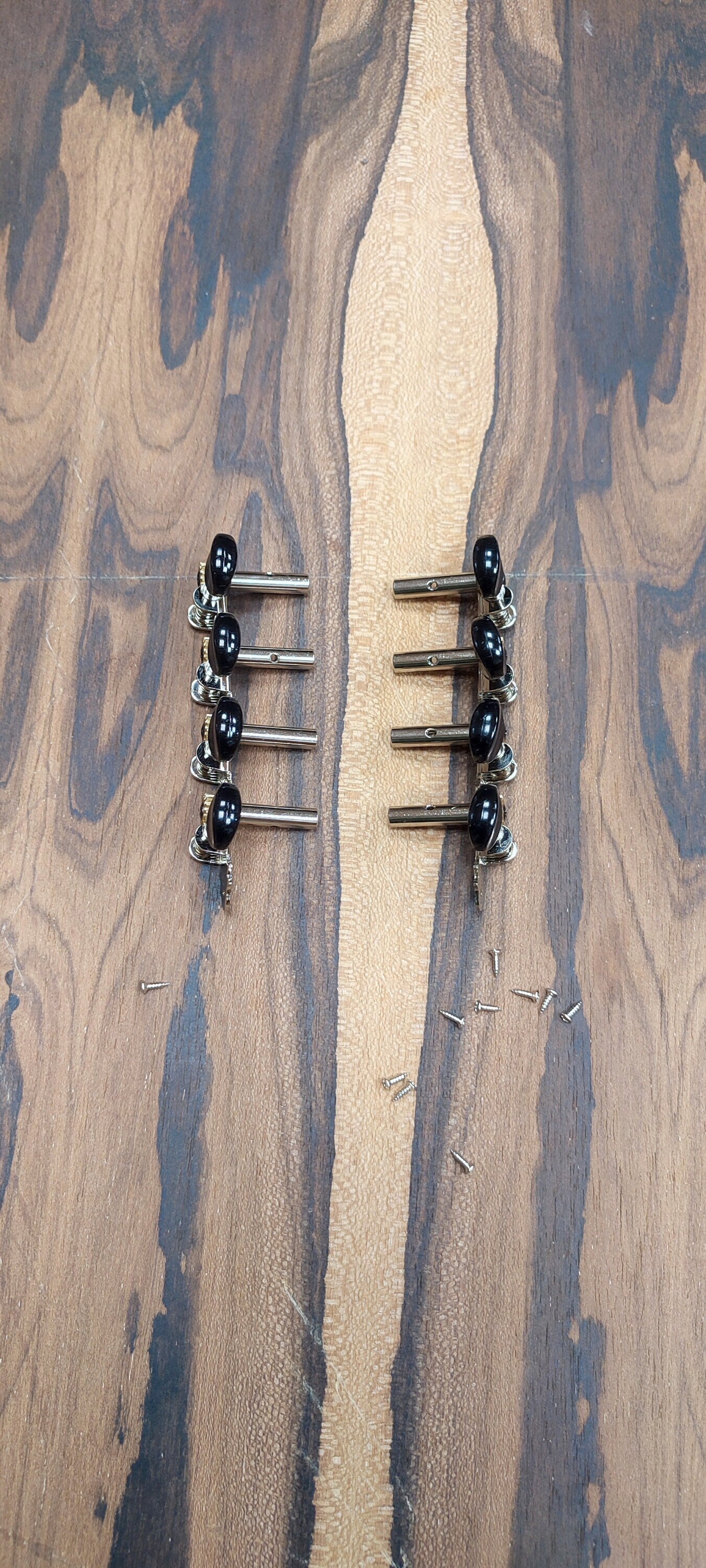 Bouzouki machine heads ~ Grover style Premium 8string Bouzouki tuners ~ Nickel Colour & Black Button