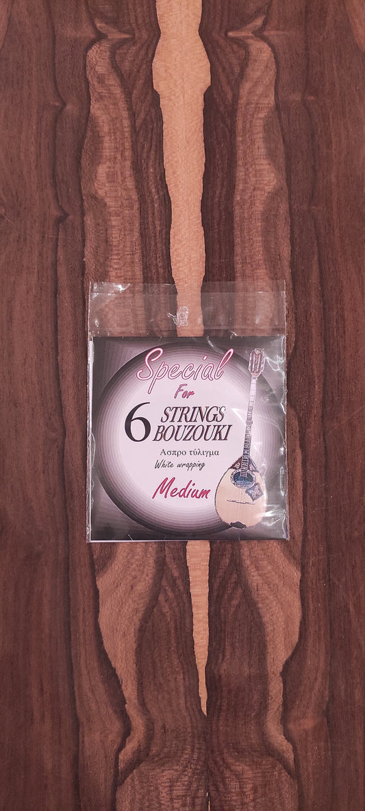 6string Bouzouki / Tzoura Set of Strings ~BS Medium Set ~ 0,11 Set Silverplated Wound