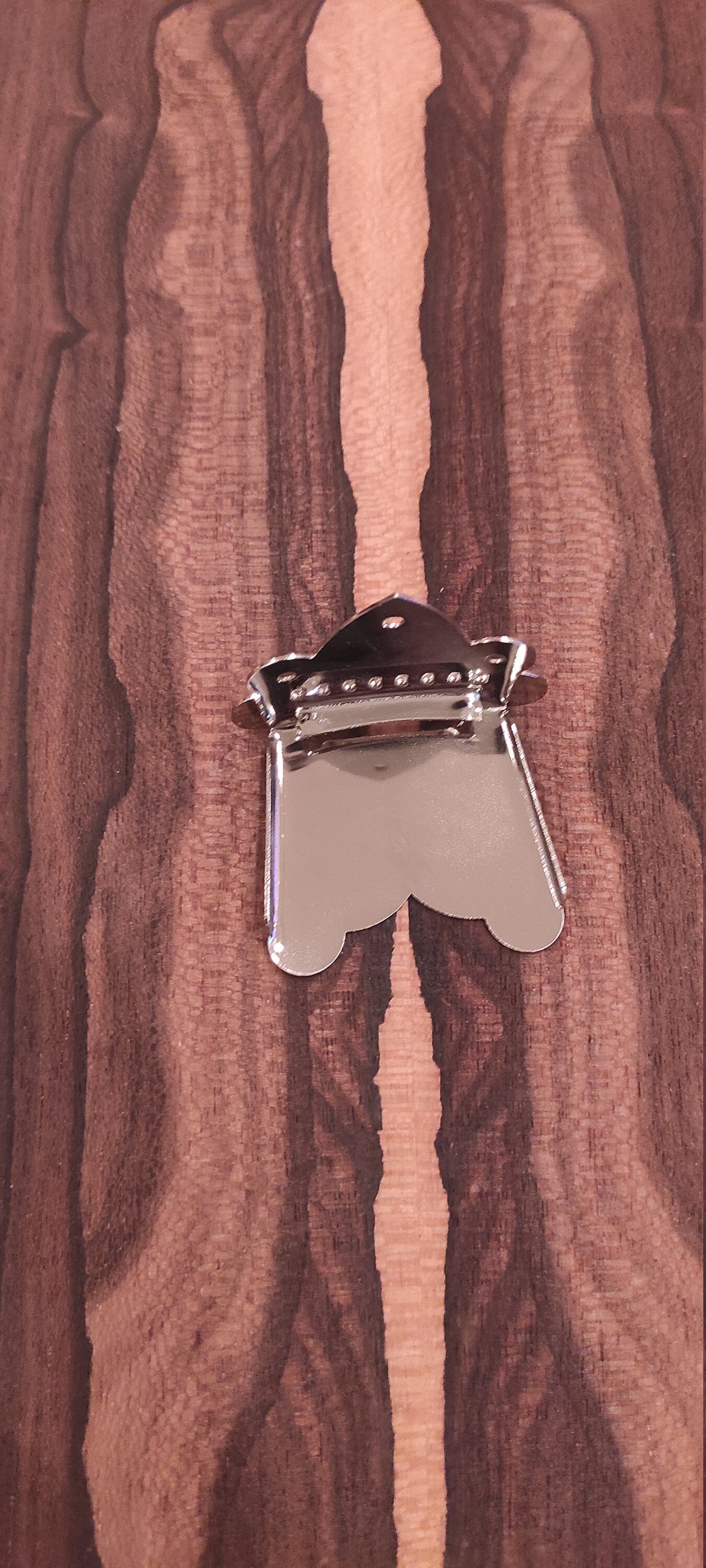 8string - 6string Bouzouki One-piece Chordiera / Tailpiece ~ One-piece Nickel Color Steel Bouzouki Tailpiece/Chordiera