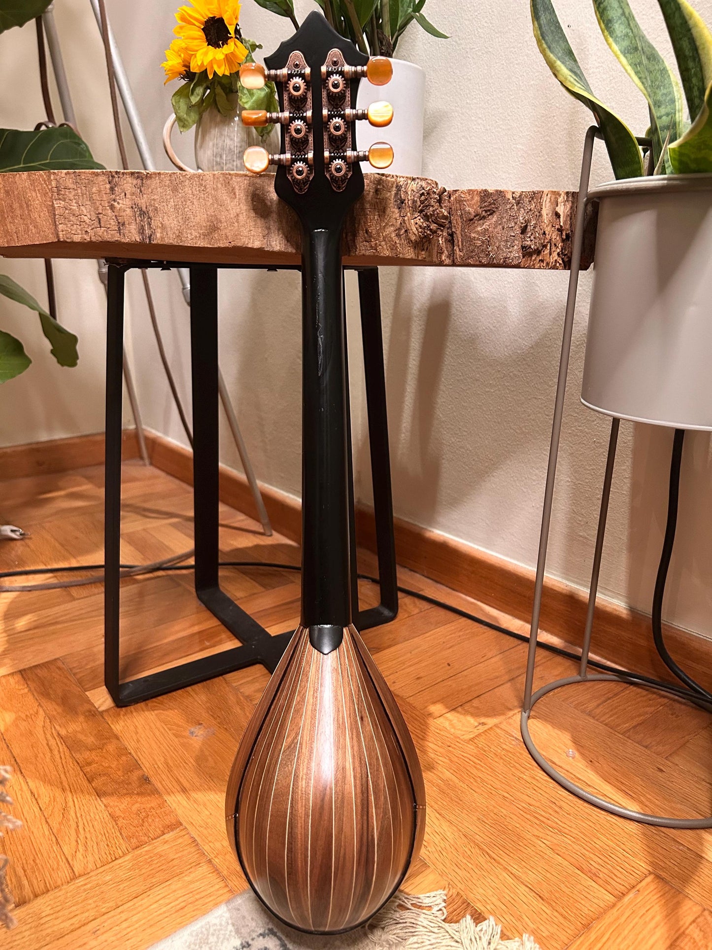 Premium Handmade 6-String Greek Traditional Baglamas for Rebetiko Music Instrument