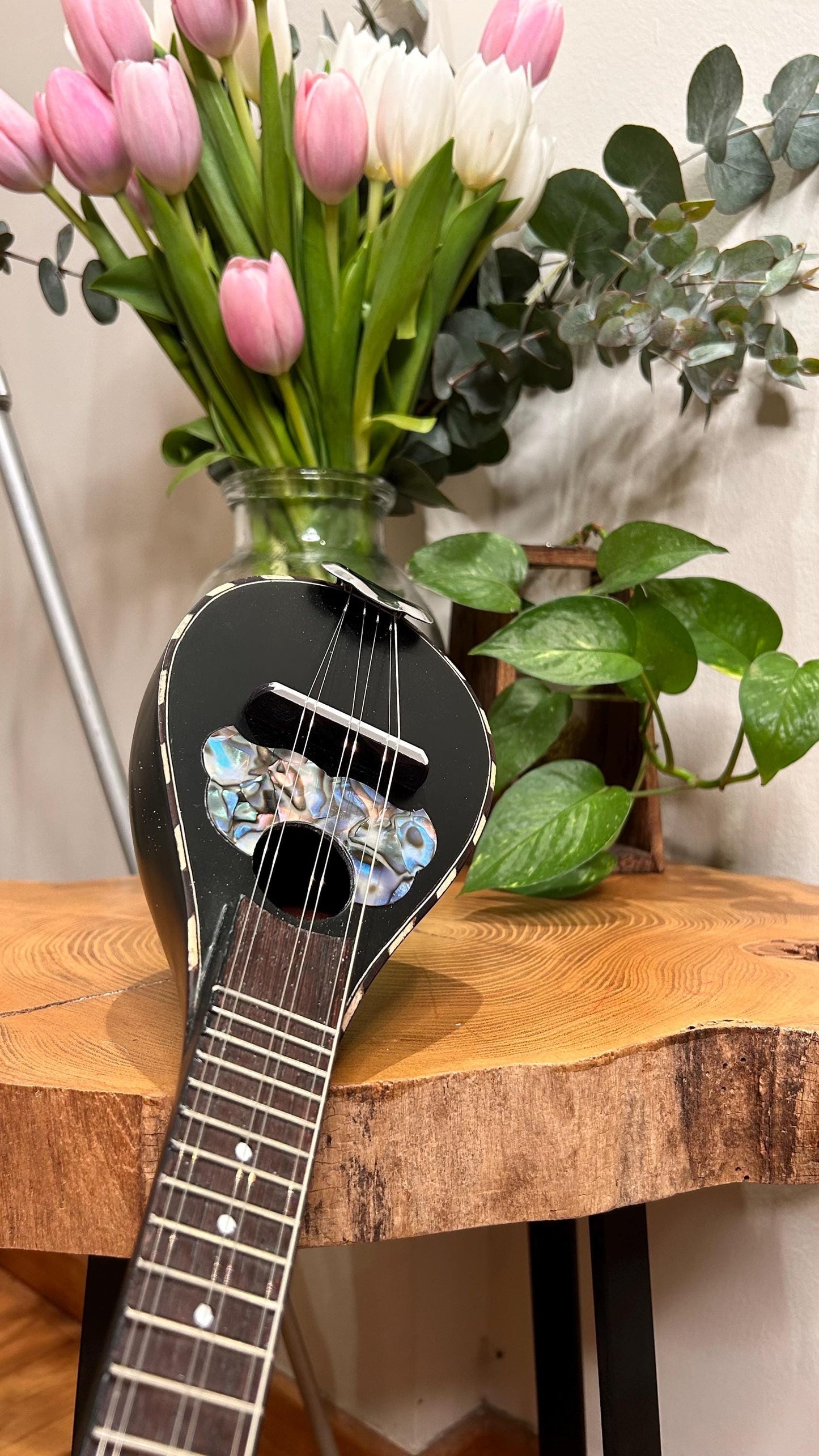 Handmade 6-String Baglamas | Greek Traditional Music Instrument for Rebetiko Music