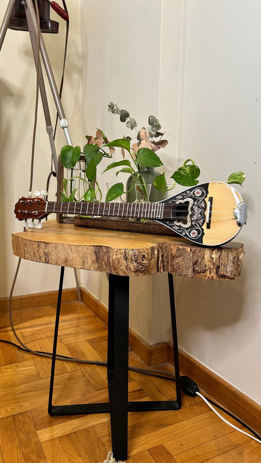 Premium Handmade 6-String Baglamas | Greek Traditional Music Instrument for Rebetiko Music