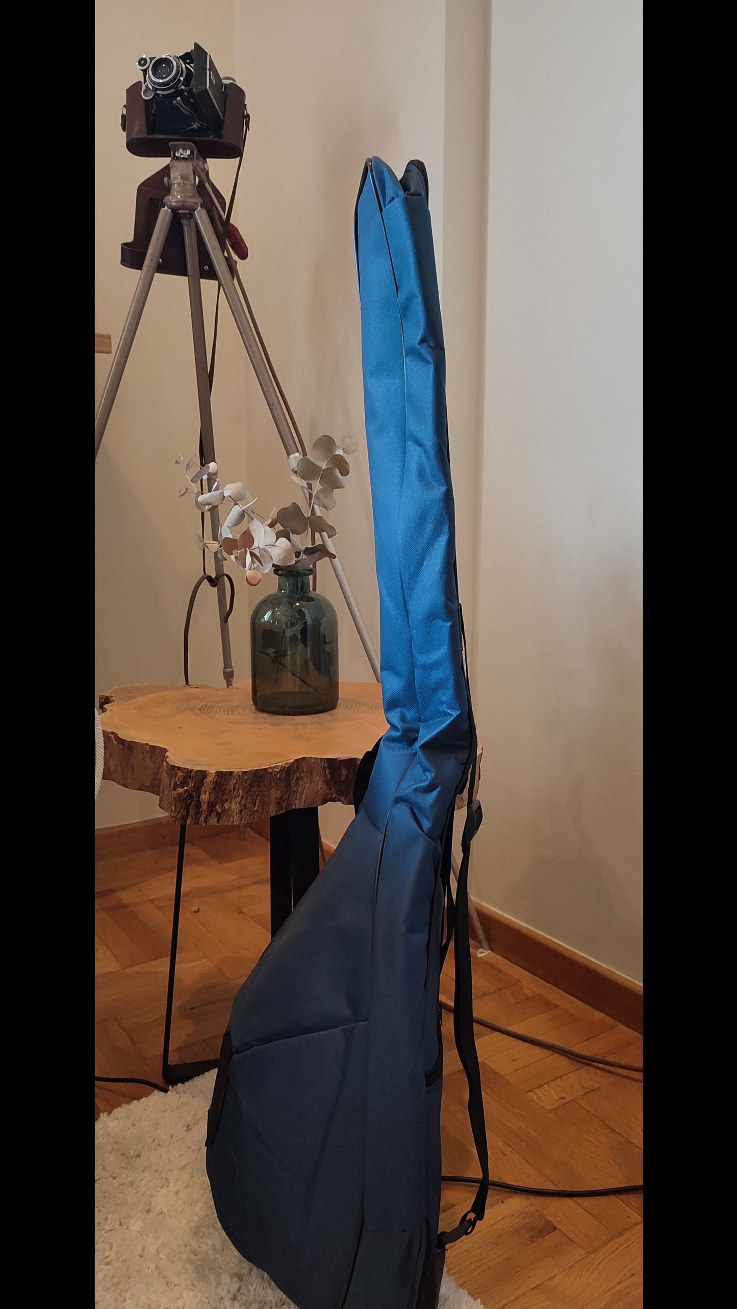 Durable Bouzouki Bag - Excellent Protection with Double Straps and Lightweight Design - Blue