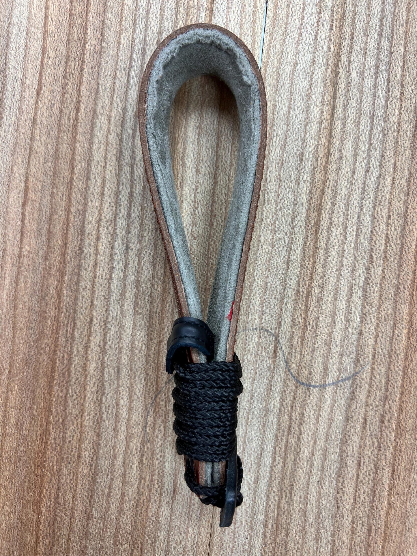 Adjustable Padded Leather Bouzouki Strap with Soundhole Hook