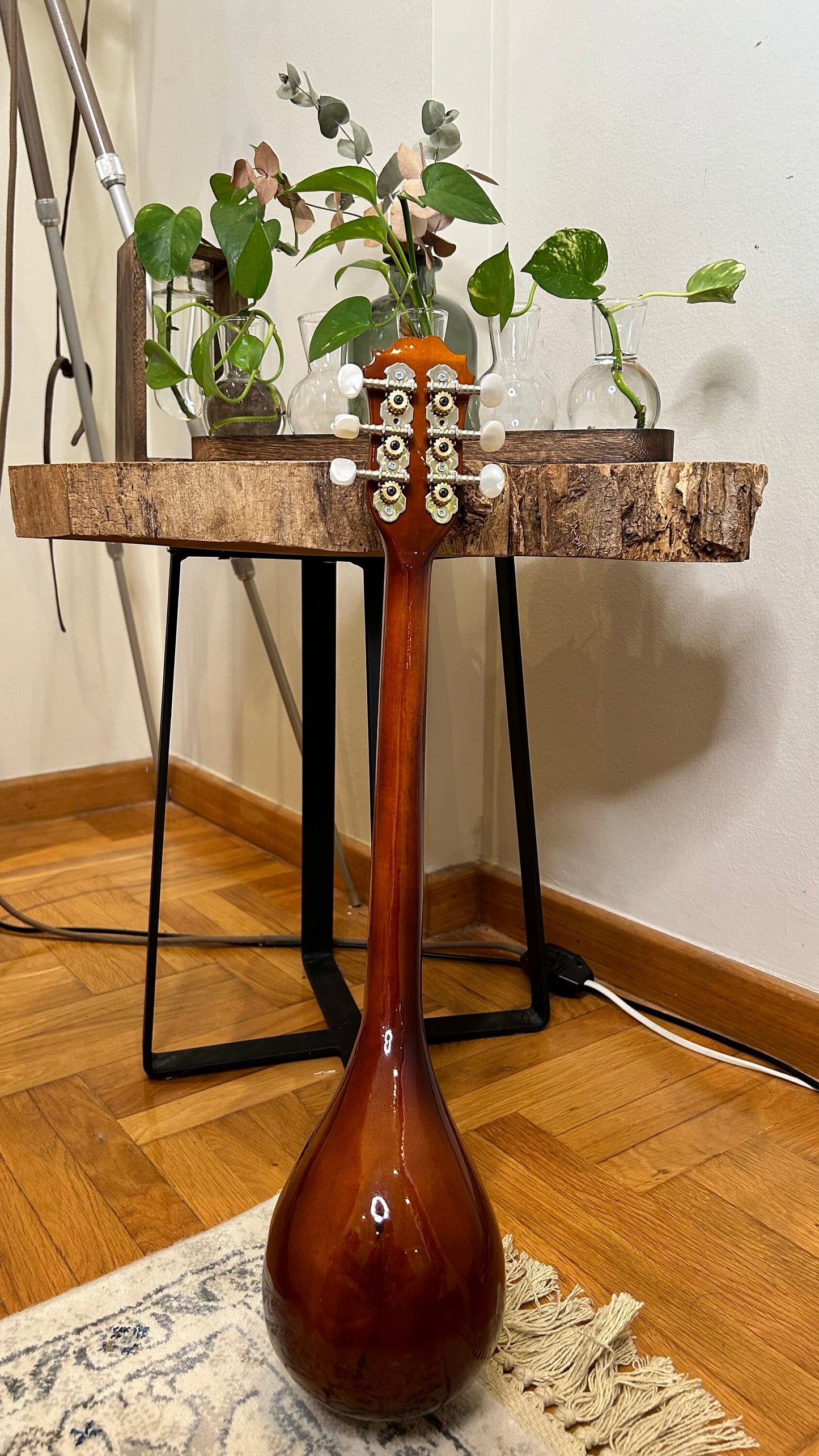 Premium Handmade 6-String Baglamas | Greek Traditional Music Instrument for Rebetiko Music