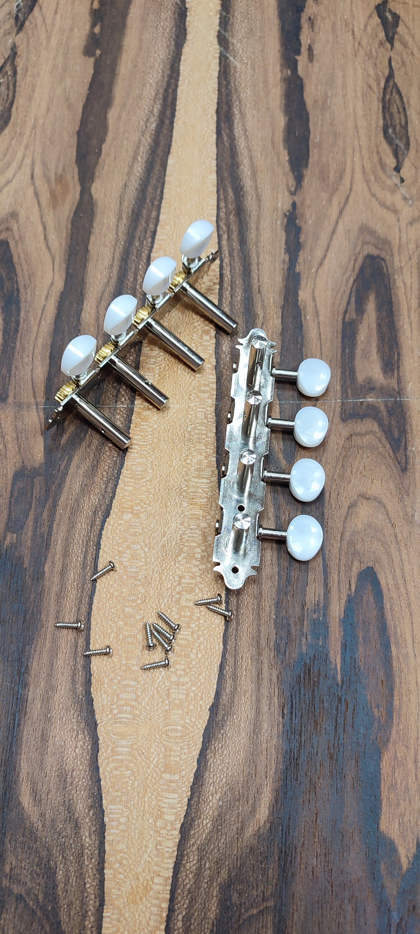 Bouzouki machine heads ~ Premium 8string Bouzouki tuners ~ Nickel Colour & White Pearl Button