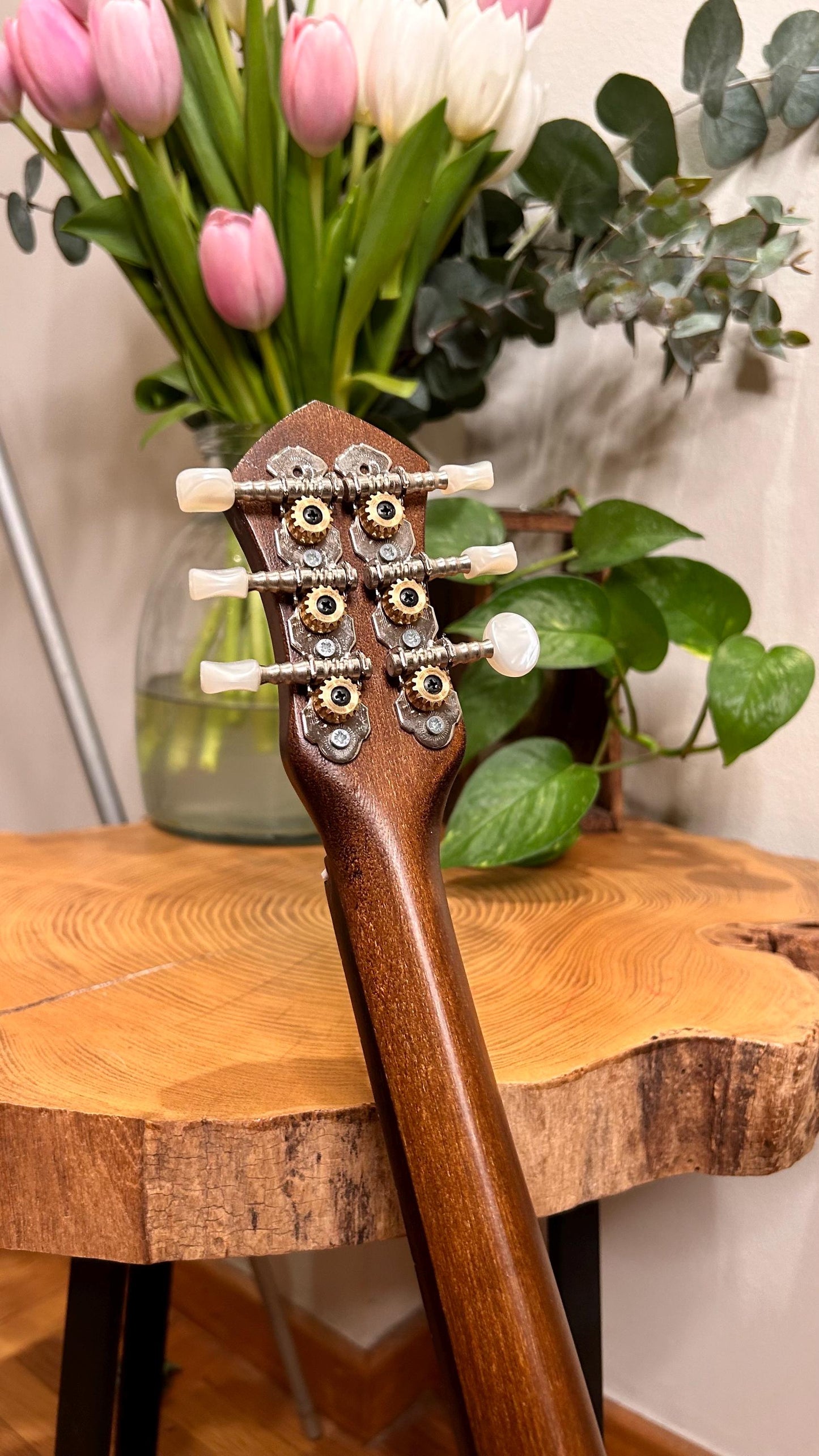 Handmade 6-String Baglamas | Greek Traditional Music Instrument for Rebetiko Music