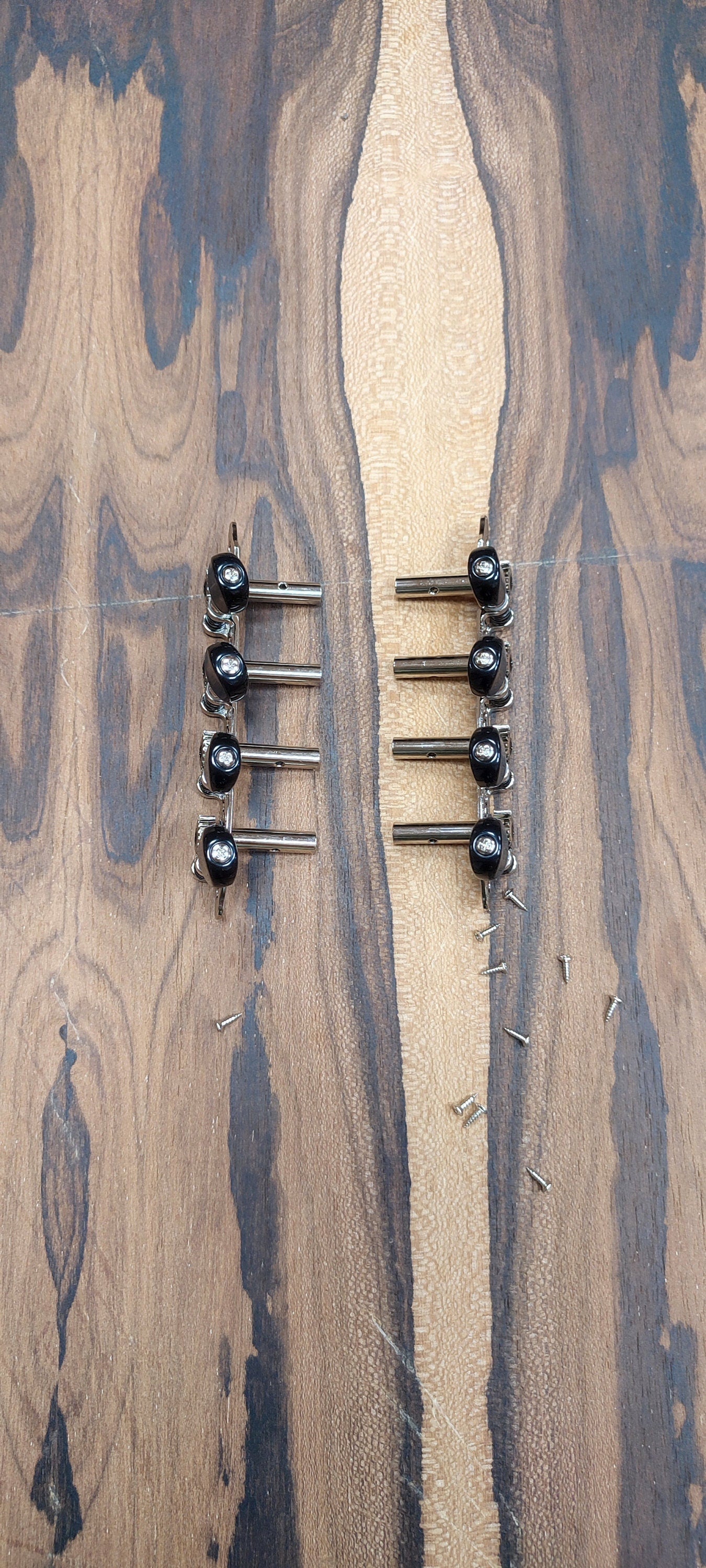 Bouzouki machine heads ~ Grover style Professional 8string Bouzouki tuners ~ Nickel Colour & Black Button