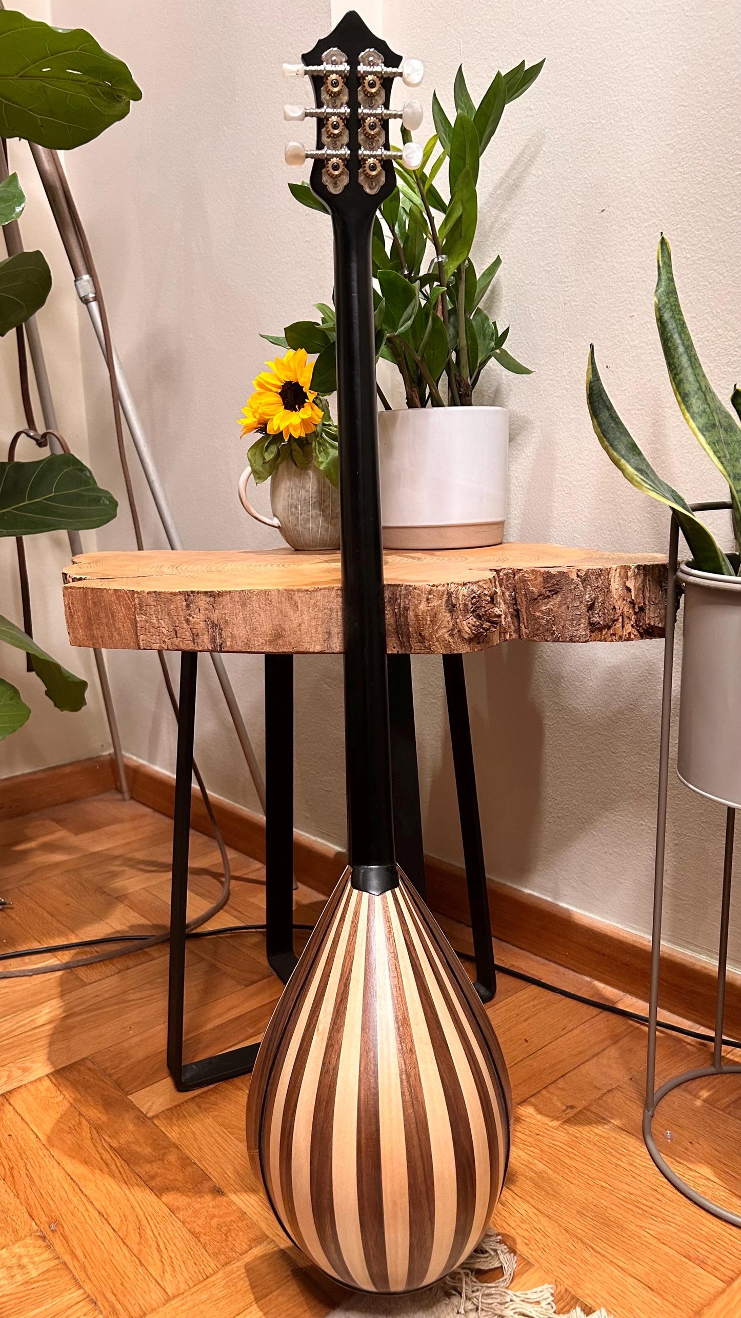 Premium Handmade 6-String Greek Traditional Tzouras for Rebetiko Music Instrument