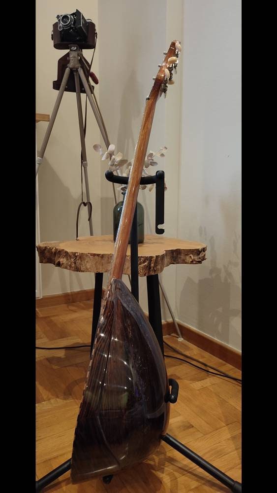 Custom Professional 6string Handmade Bouzouki ~ Greek Traditional Popular Rebetiko Bouzouki  ~ Wooden Pickguard / Top decorations