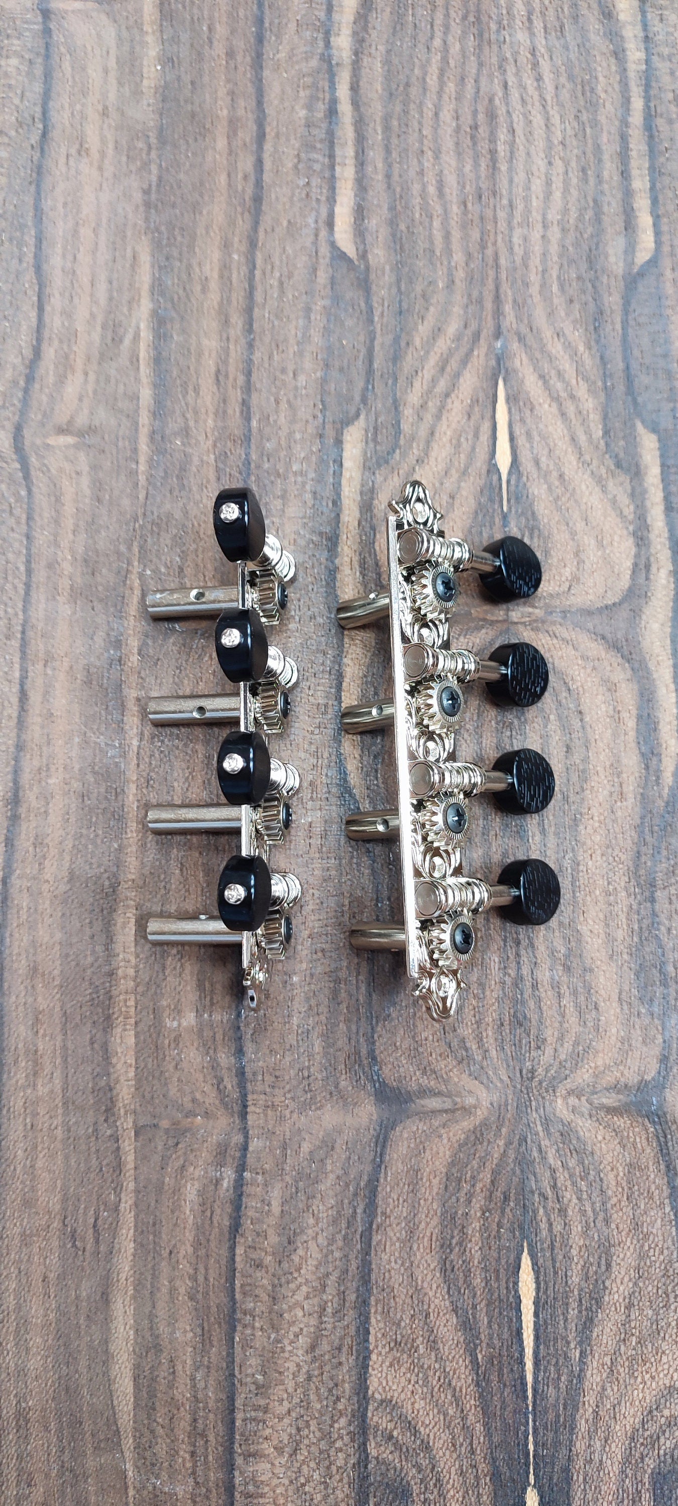Bouzouki machine heads ~ Professional 8string Bouzouki tuners ~ Nickel Colour & Black Button