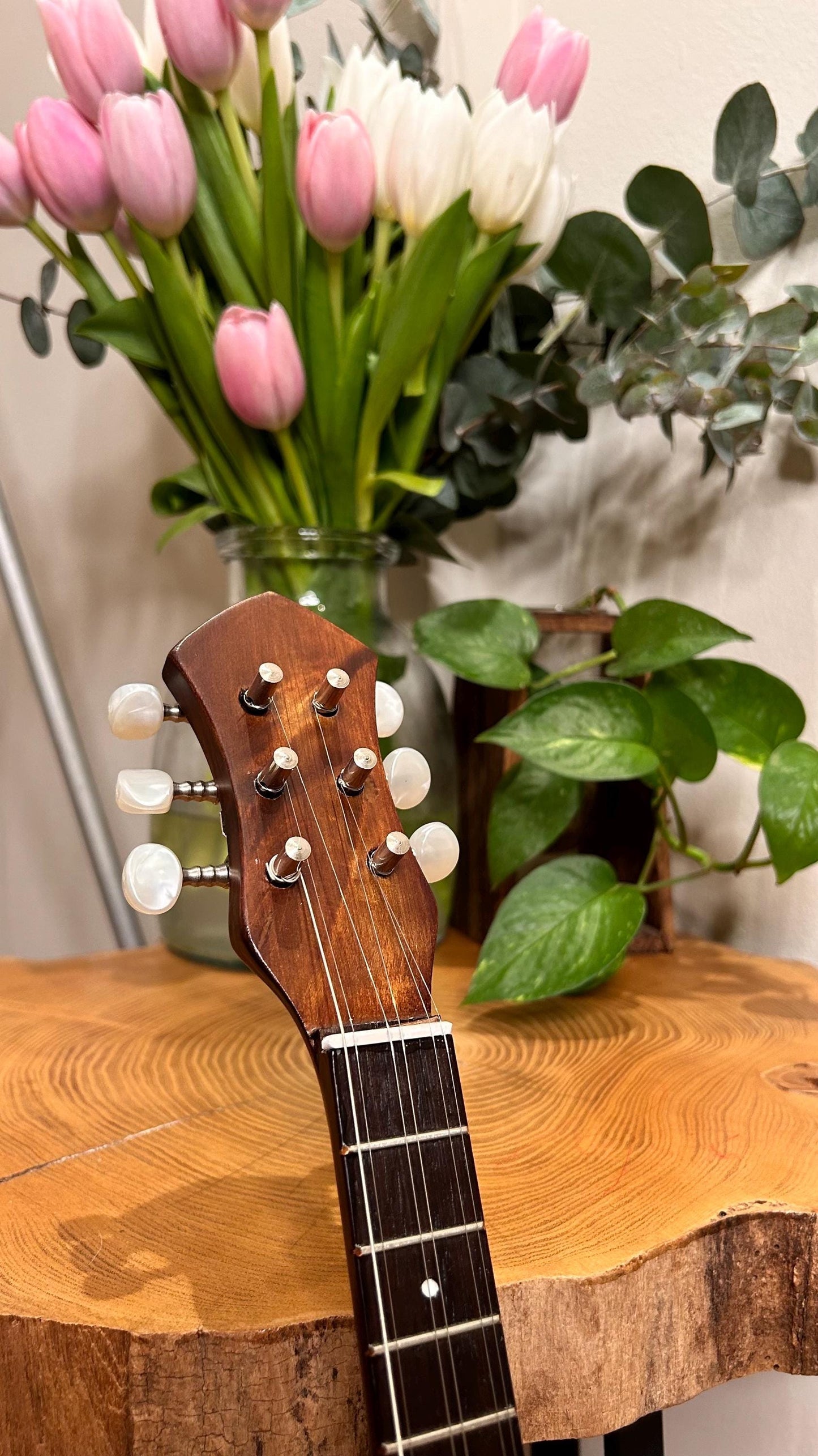 Handmade 6-String Baglamas | Greek Traditional Music Instrument for Rebetiko Music