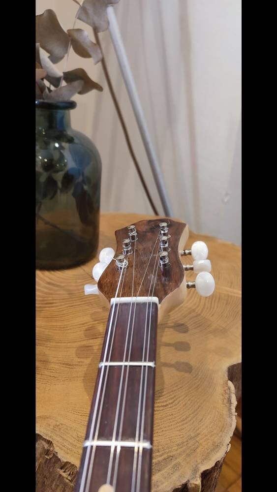 6string Handmade Bouzouki ~ Greek Traditional Handmade Popular Rebetiko Bouzouki ~ Wooden pickguard / top decorations ~