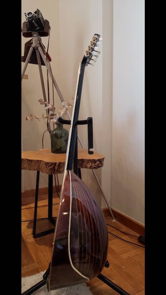 Premium 8-String Handmade Bouzouki with Greek Traditional Design and Cellulose Pegasus Half Top Decorations