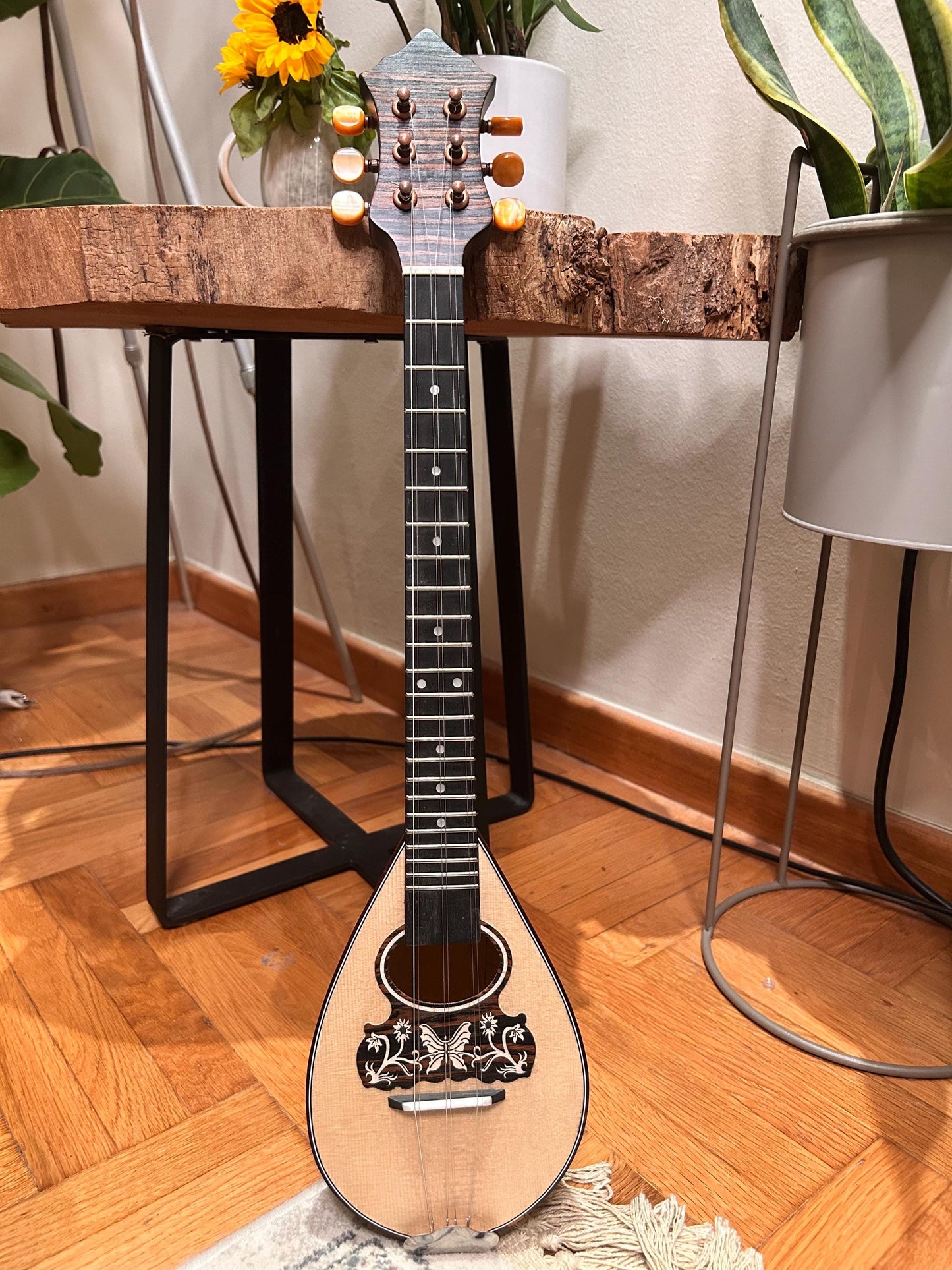 Premium Handmade 6-String Greek Traditional Baglamas for Rebetiko Music Instrument