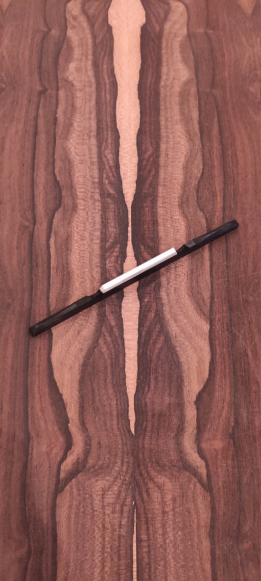 Handmade Wenge Bouzouki Bridge with Bone Saddle Blank - Fits 8-String and 6-String Bouzoukis