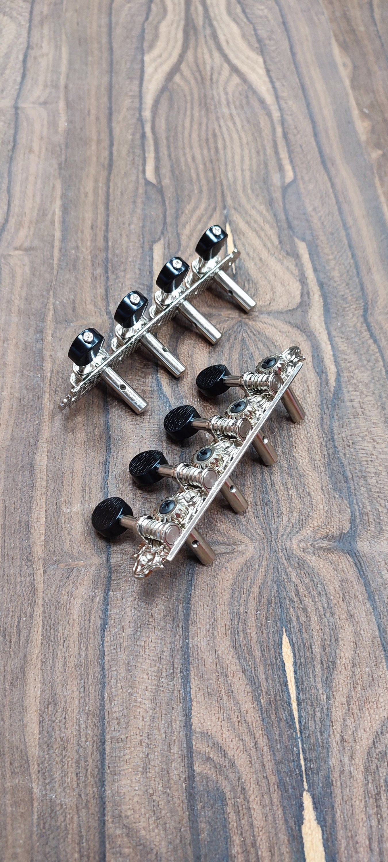 Bouzouki machine heads ~ Professional 8string Bouzouki tuners ~ Nickel Colour & Black Button