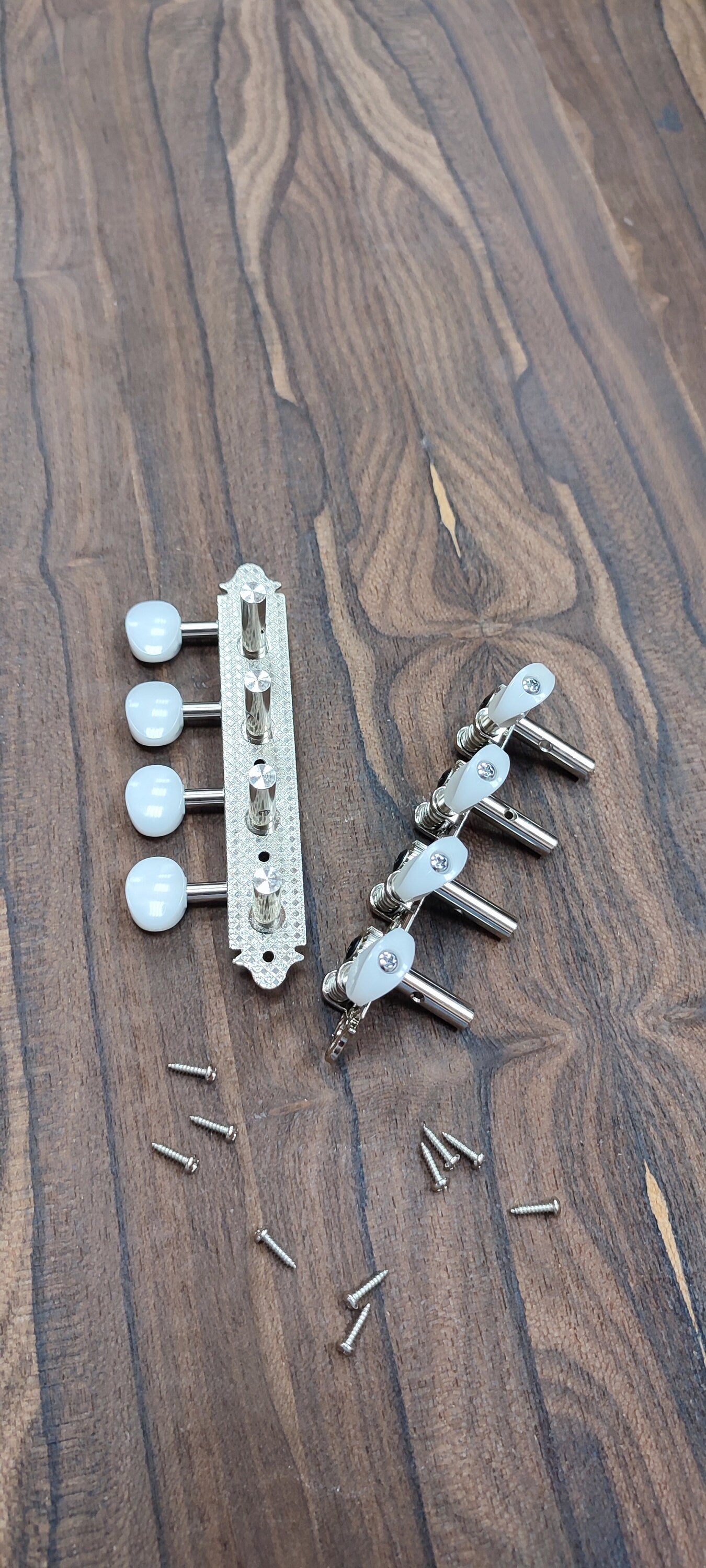 Bouzouki machine heads ~ Professional 8string Bouzouki tuners ~ Nickel Colour & White Pearl Button