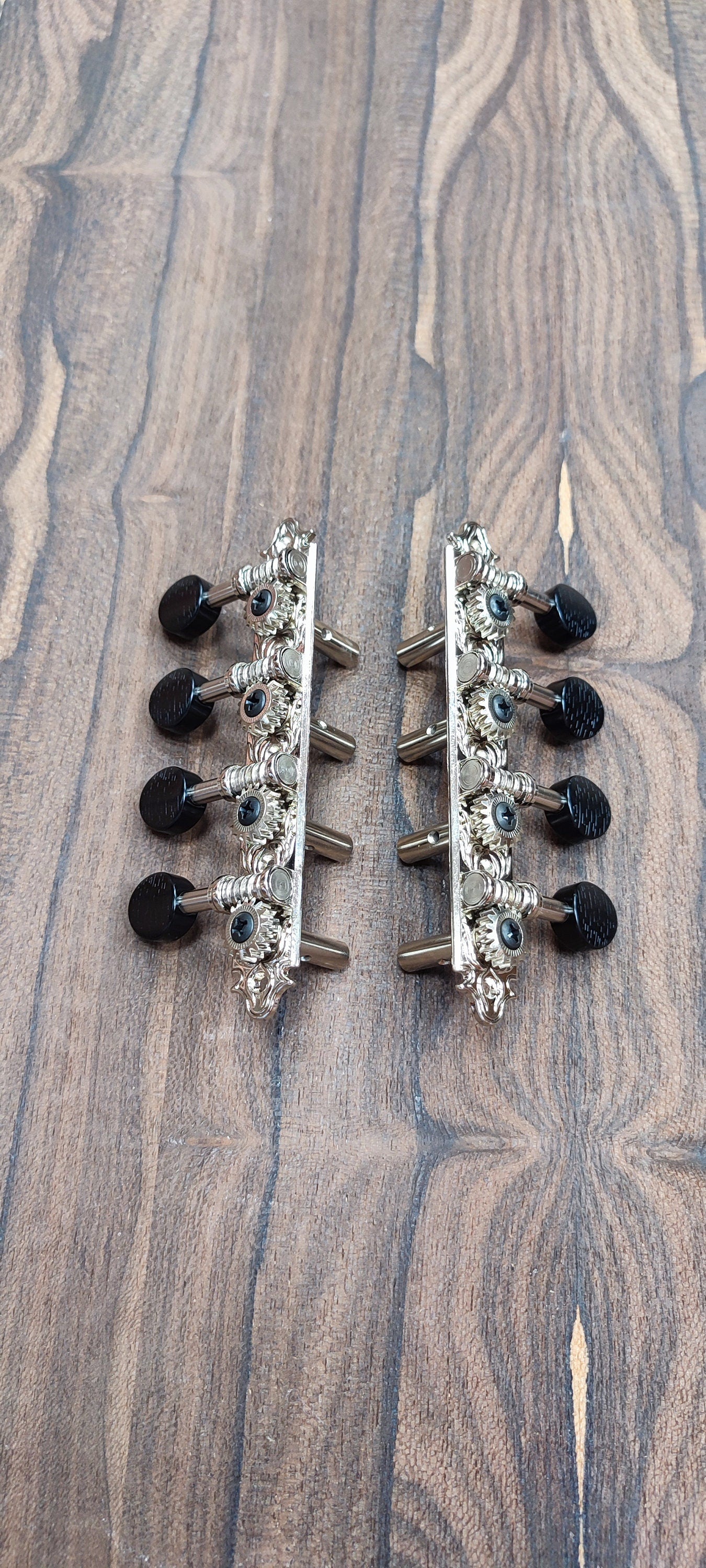 Bouzouki machine heads ~ Professional 8string Bouzouki tuners ~ Nickel Colour & Black Button