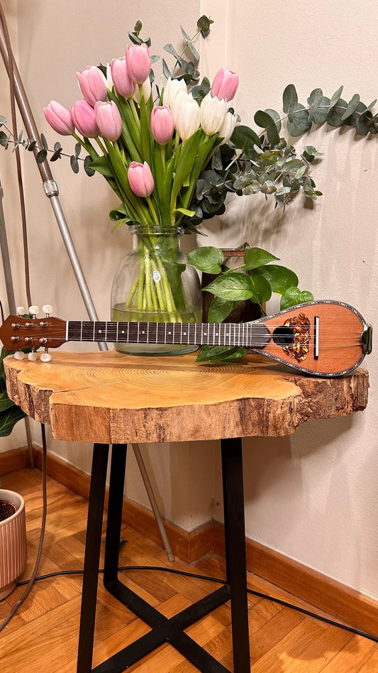 Handmade 6-String Baglamas | Greek Traditional Music Instrument for Rebetiko Music