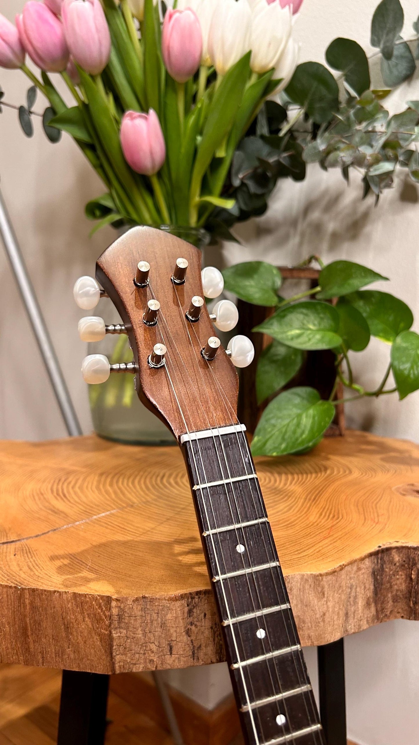 Handmade 6-String Baglamas | Greek Traditional Music Instrument for Rebetiko Music