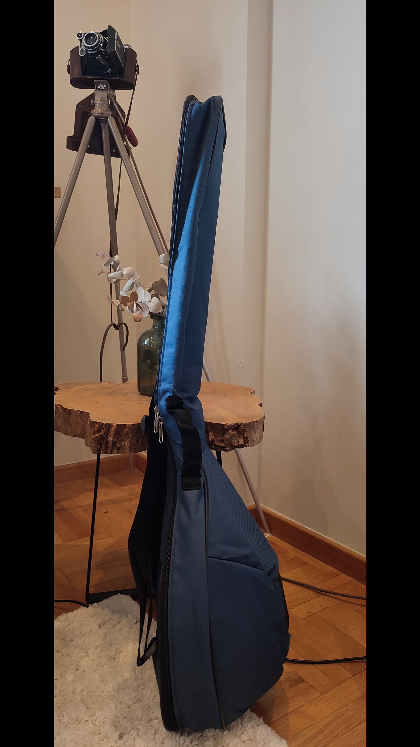 Durable Bouzouki Bag - Excellent Protection with Double Straps and Lightweight Design - Blue