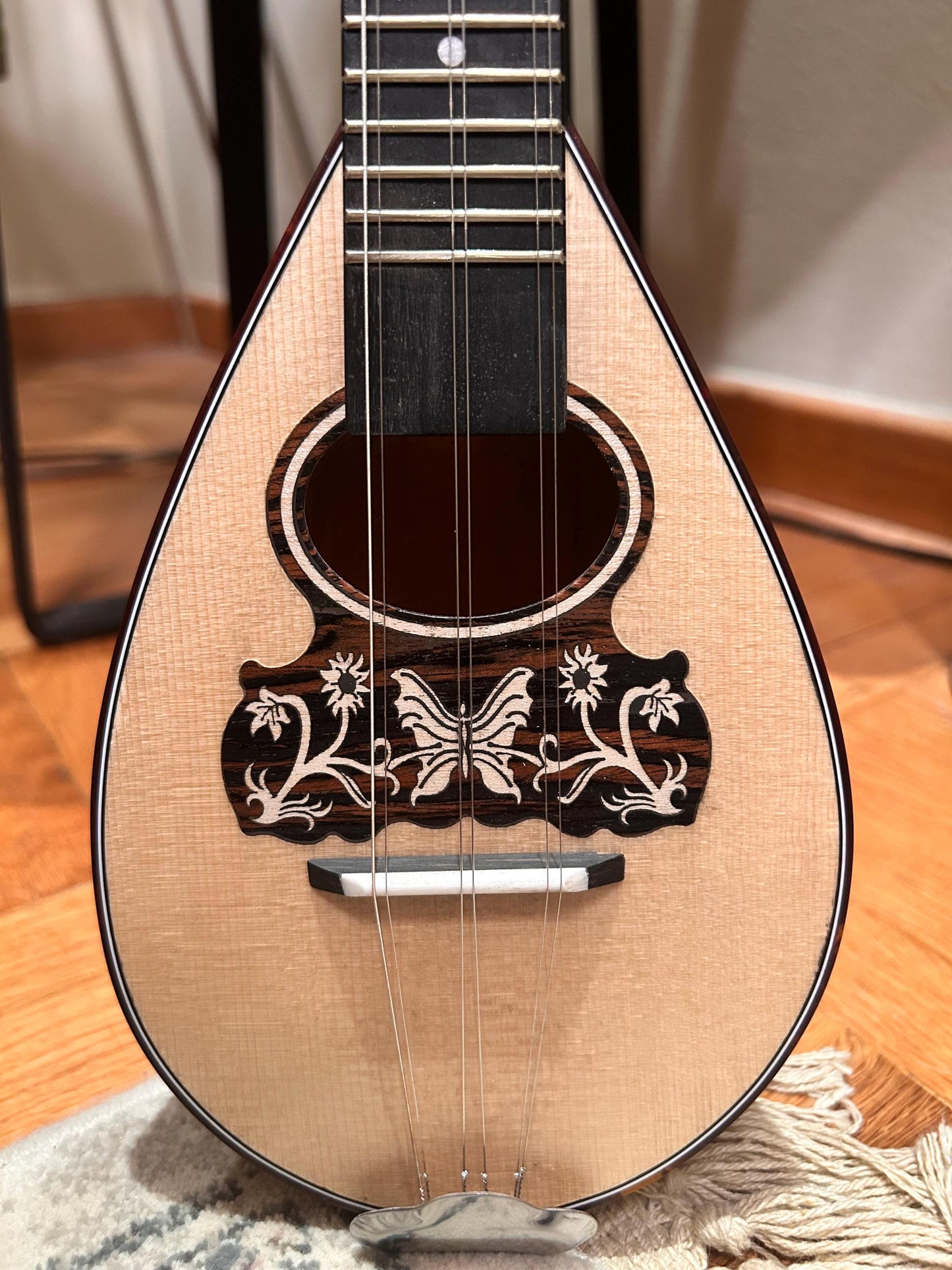 Premium Handmade 6-String Greek Traditional Baglamas for Rebetiko Music Instrument