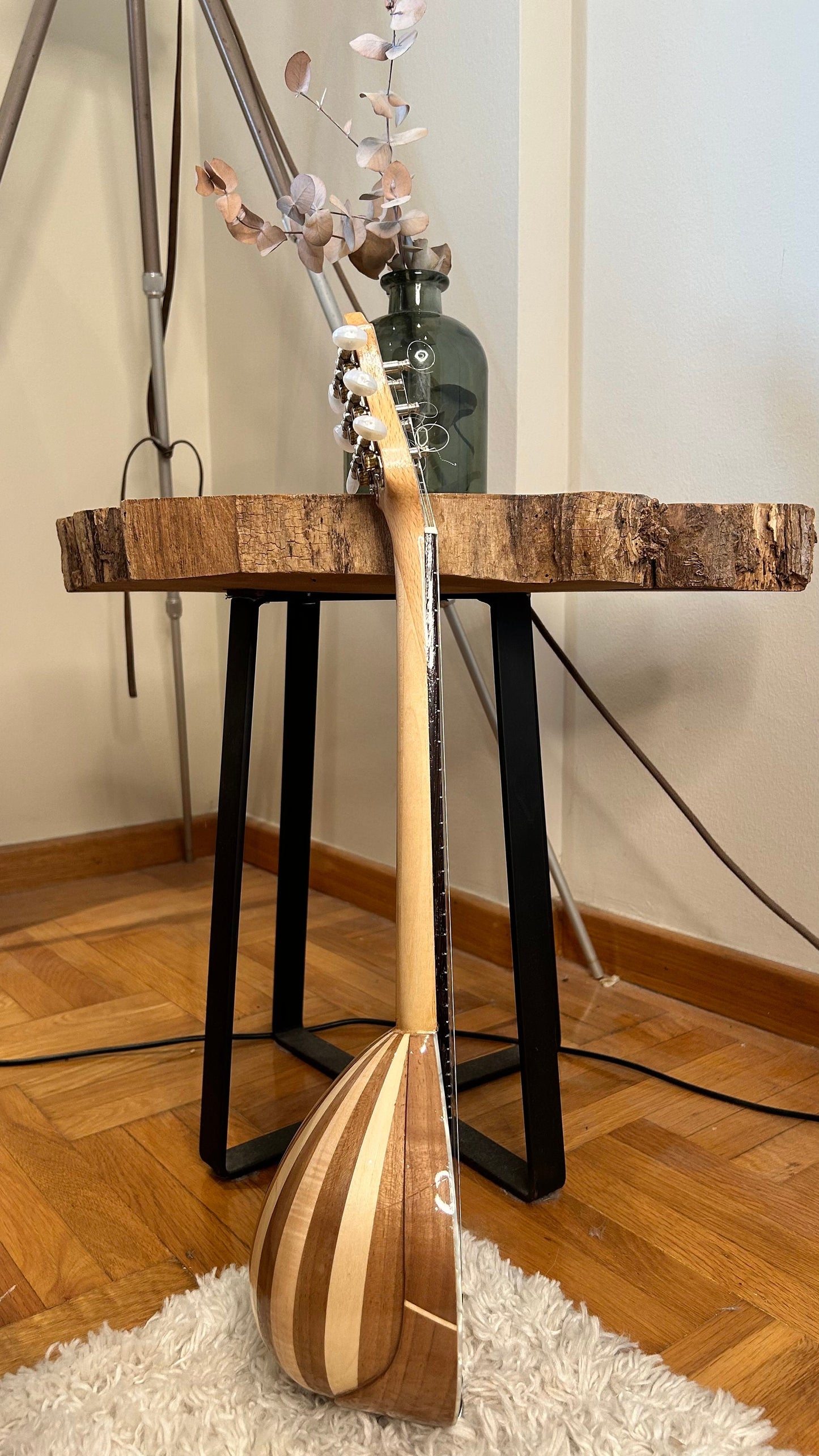 Premium Handmade 6-String Greek Traditional Baglamas for Rebetiko Music Instrument