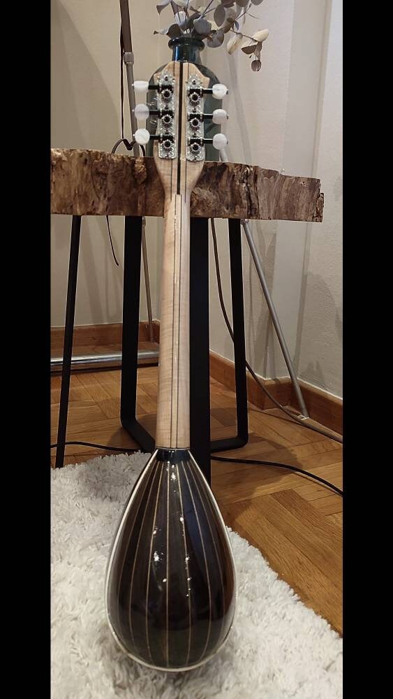 Handmade 6-String Baglamas for Rebetiko Music | Greek Traditional Instrument | Professional Quality