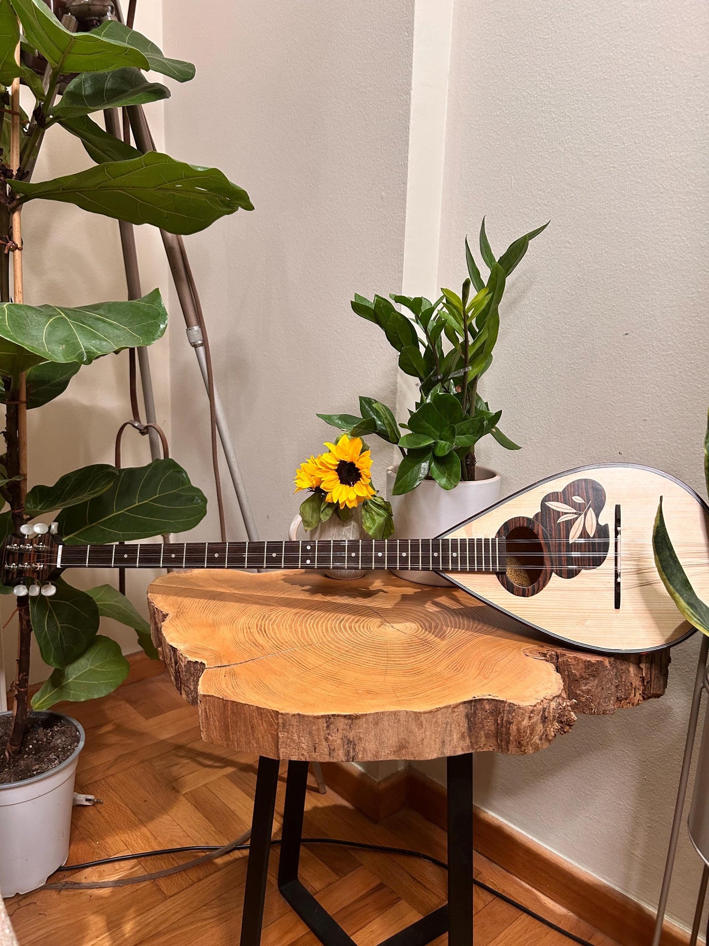 Premium Handmade 6-String Greek Traditional Tzouras for Rebetiko Music Instrument