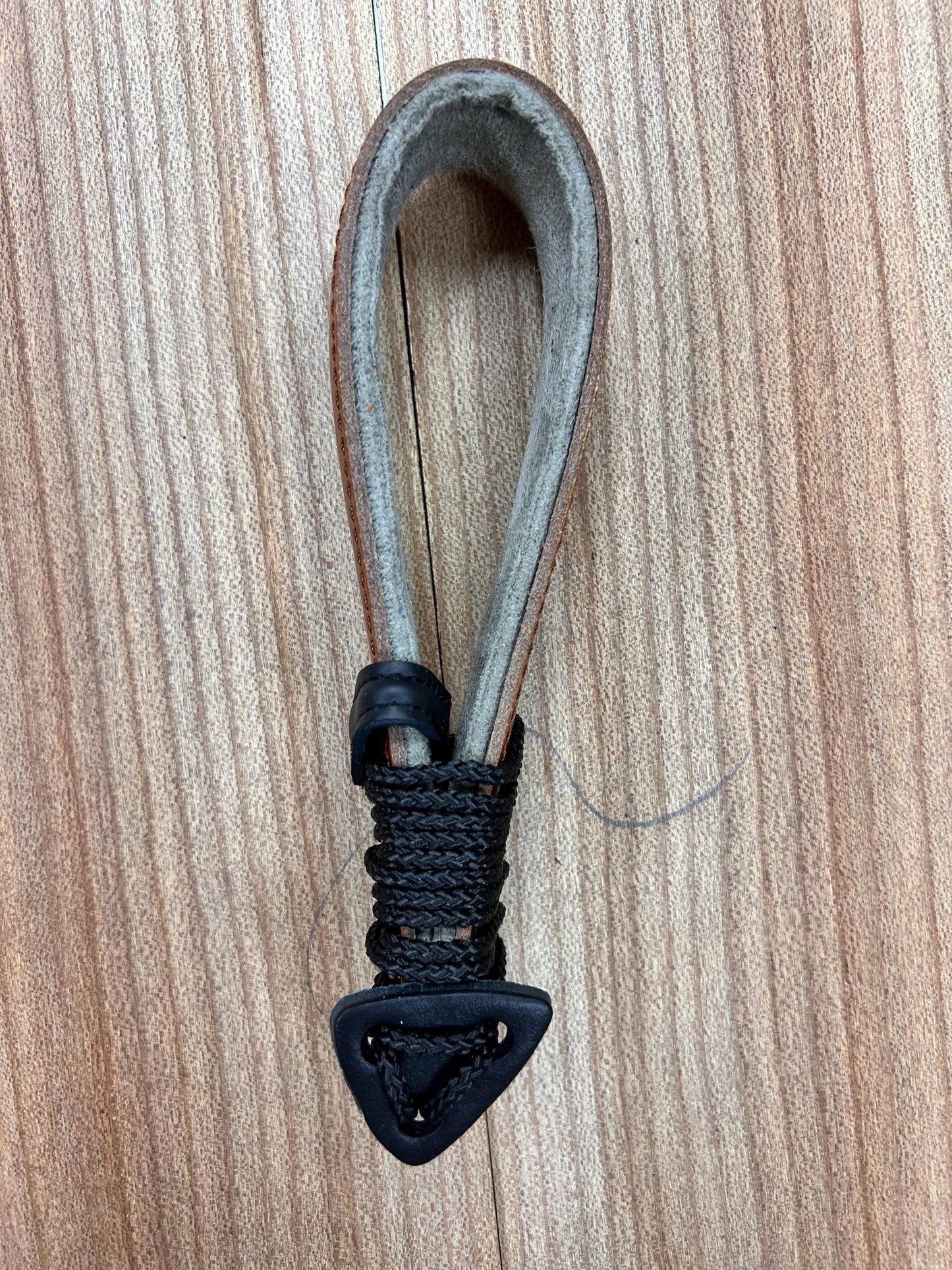 Adjustable Padded Leather Bouzouki Strap with Soundhole Hook
