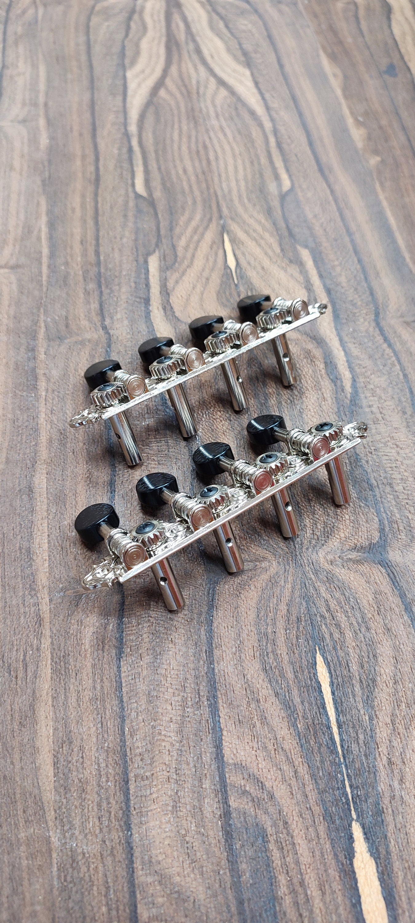 Bouzouki machine heads ~ Professional 8string Bouzouki tuners ~ Nickel Colour & Black Button