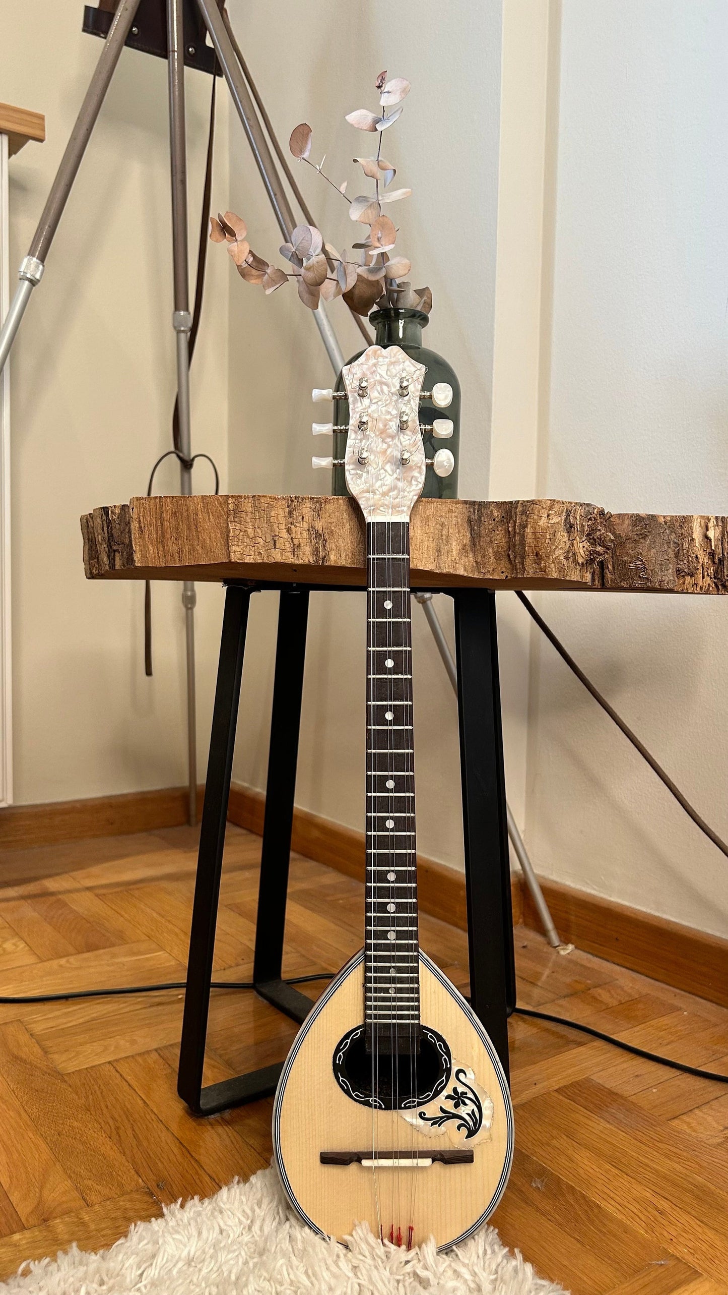 Premium Handmade 6-String Greek Traditional Baglamas for Rebetiko Music Instrument