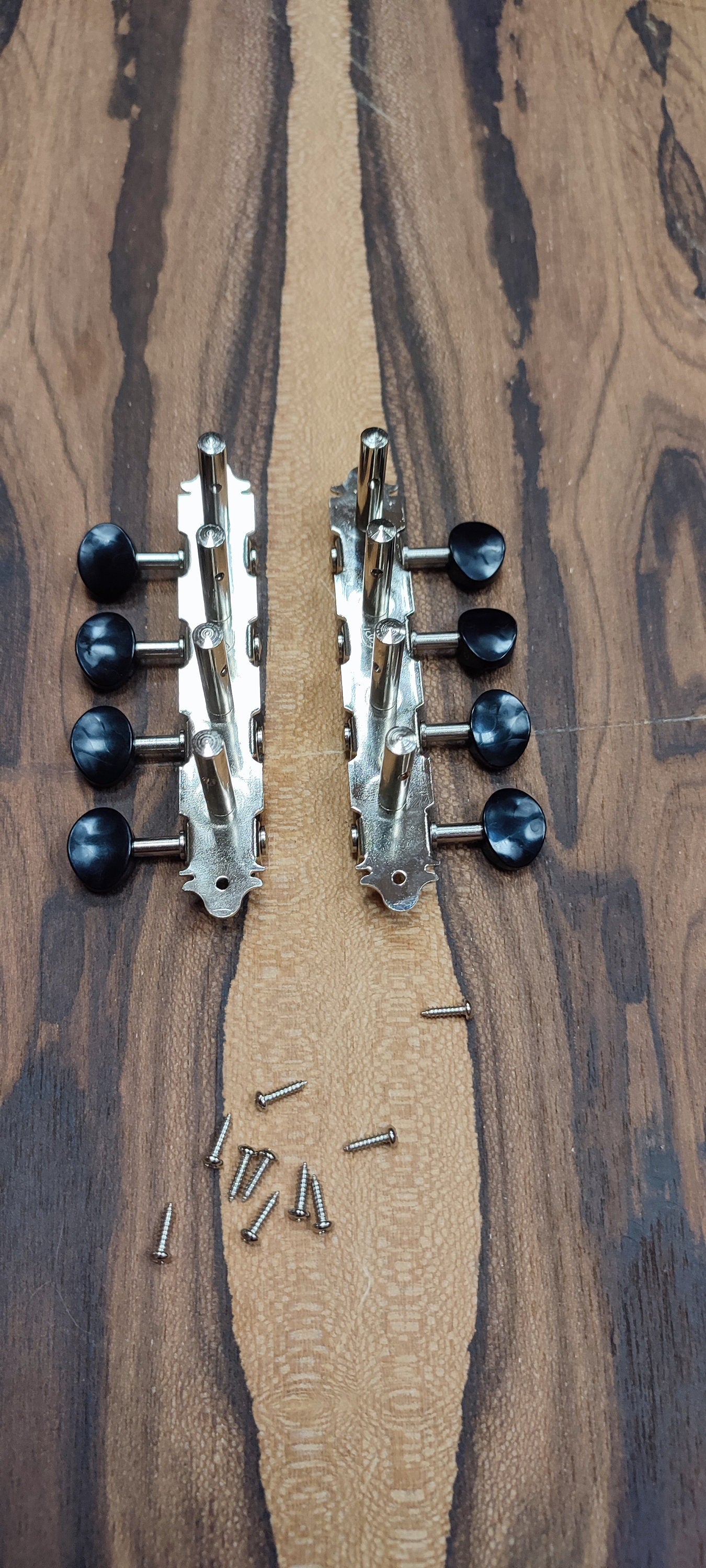 Bouzouki machine heads ~ Premium 8string Bouzouki tuners ~ Nickel Colour & Black Button