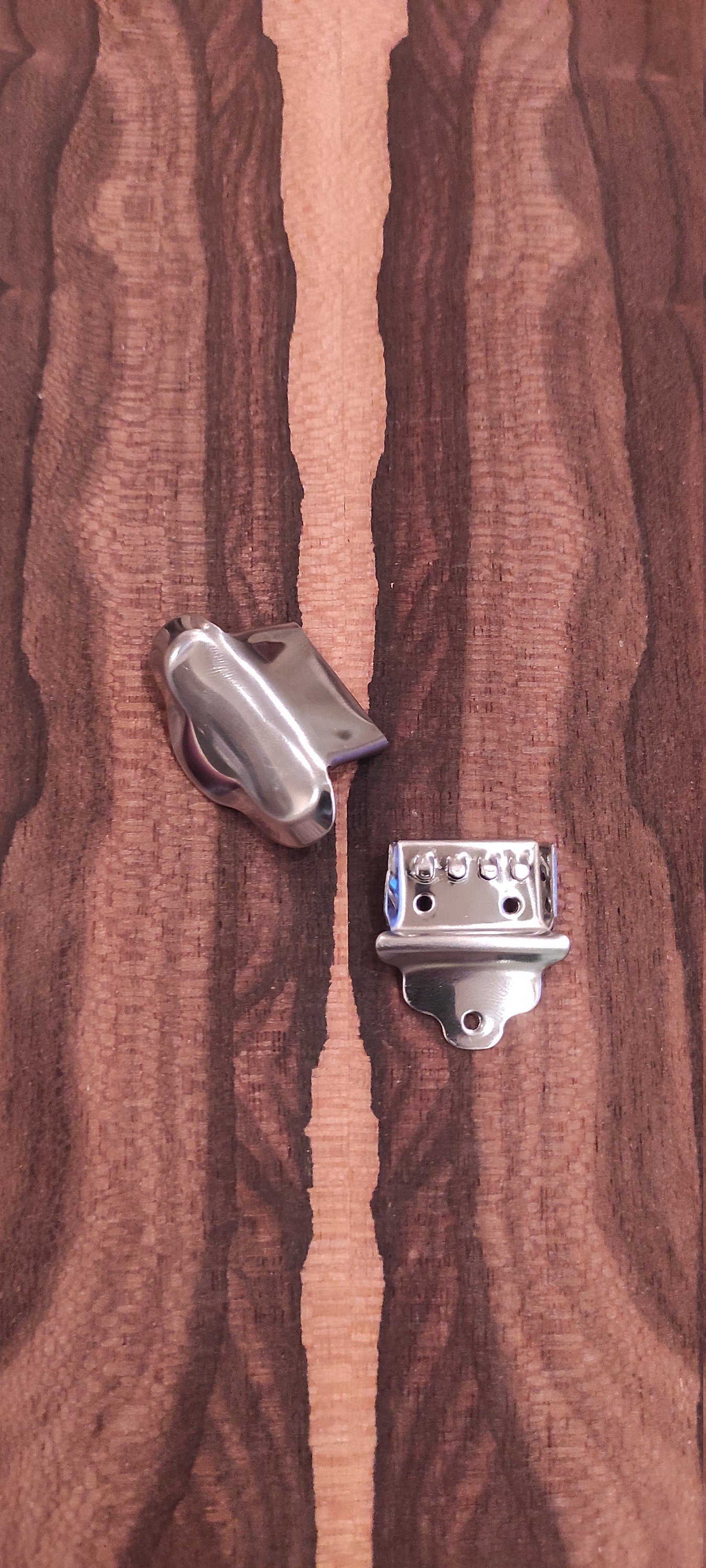 Baglamas - Tzouras Chordiera / Tailpiece ~ Nickel Color Steel Baglamas Tailpiece/Chordiera