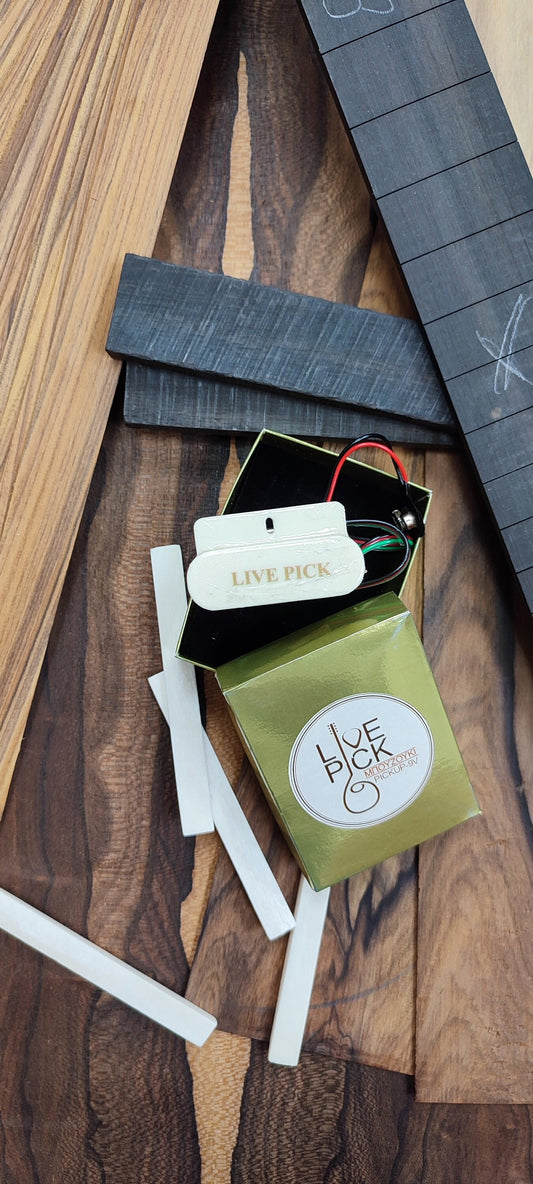 LIVE PICK ~ Bouzouki Active Pickup ~ The "White" model ~ Classic Tone 6string & 8String Bouzouki Pickup ~