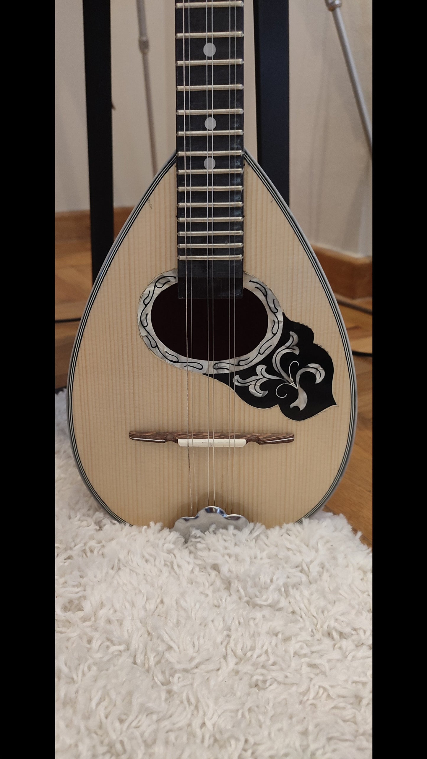 Premium Handmade 6-String Greek Traditional Tzouras for Rebetiko Music Instrument