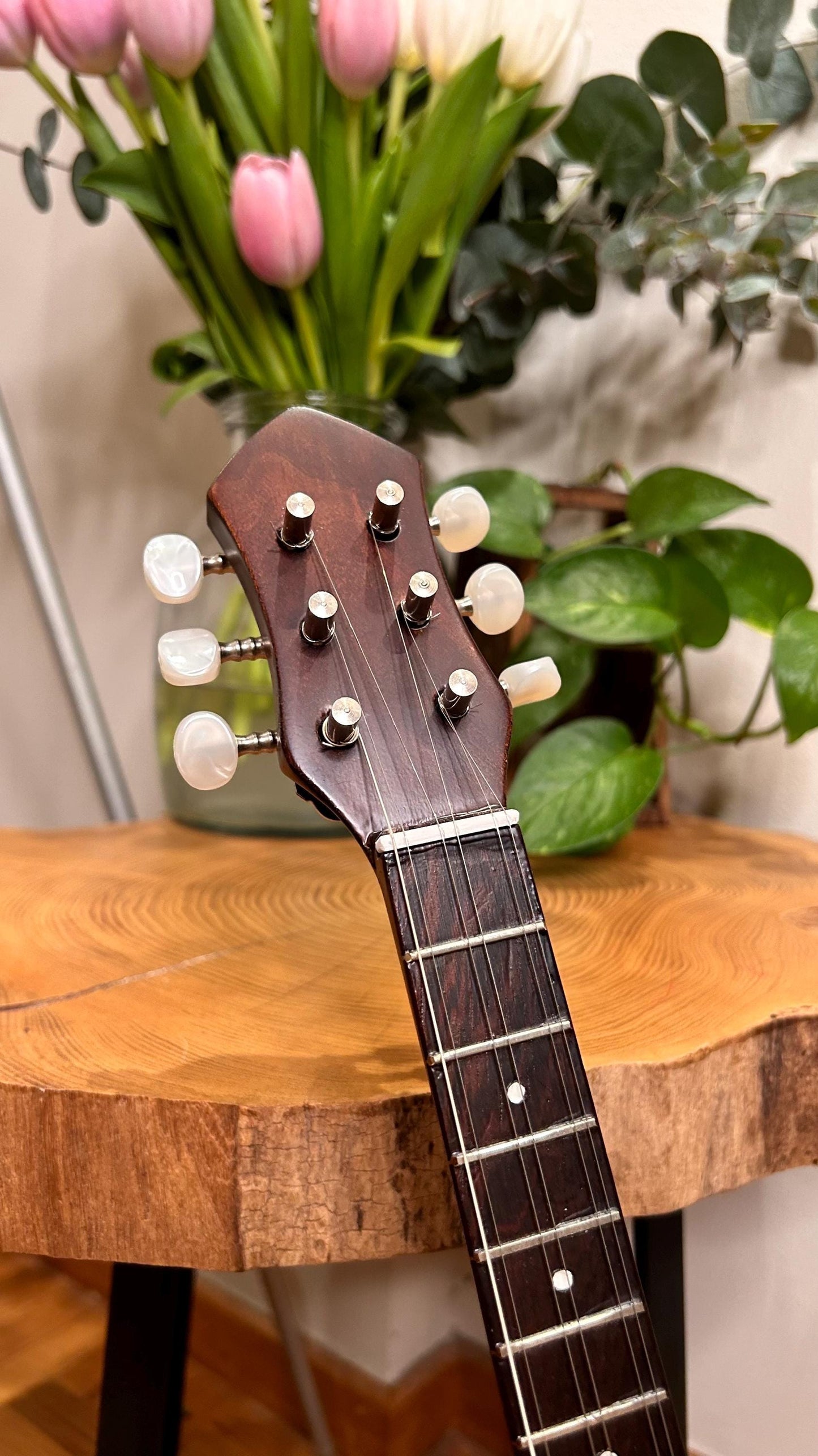 Handmade 6-String Baglamas | Greek Traditional Music Instrument for Rebetiko Music