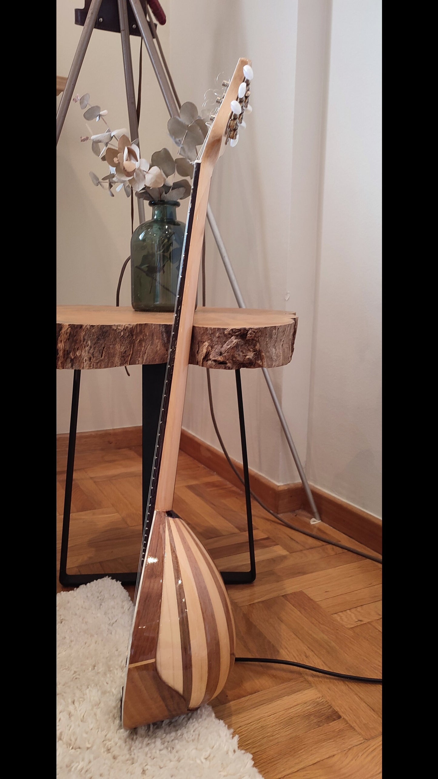 Premium Handmade 6-String Greek Traditional Tzouras for Rebetiko Music Instrument