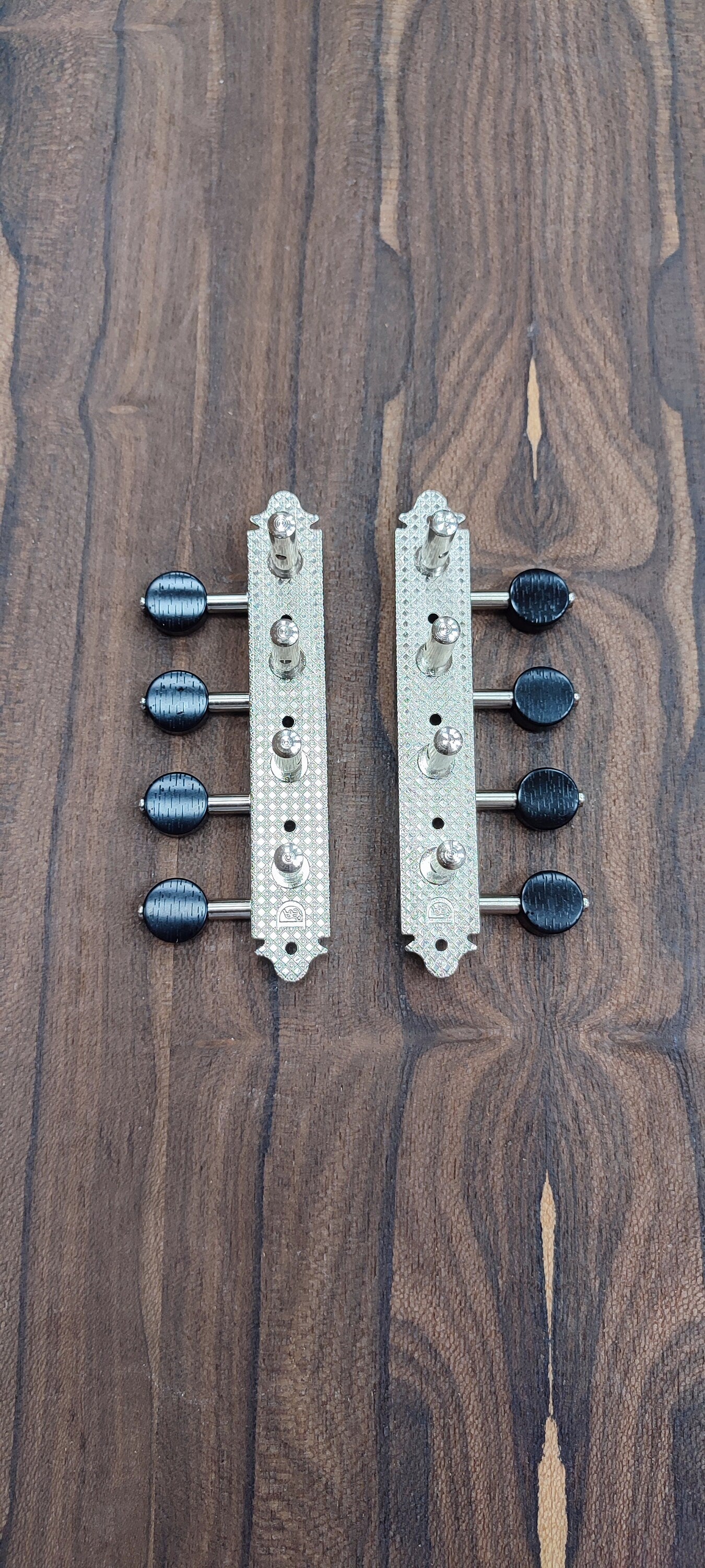 Bouzouki machine heads ~ Professional 8string Bouzouki tuners ~ Nickel Colour & Black Button