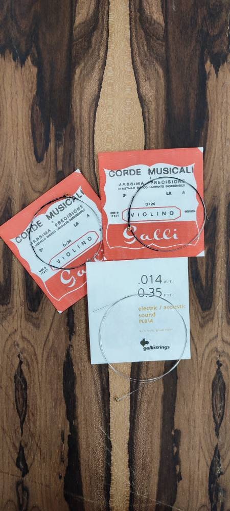 Lyra of Pontos Set of Strings ~ La - La - Si GALLI set ~ Lyra's Galli set.