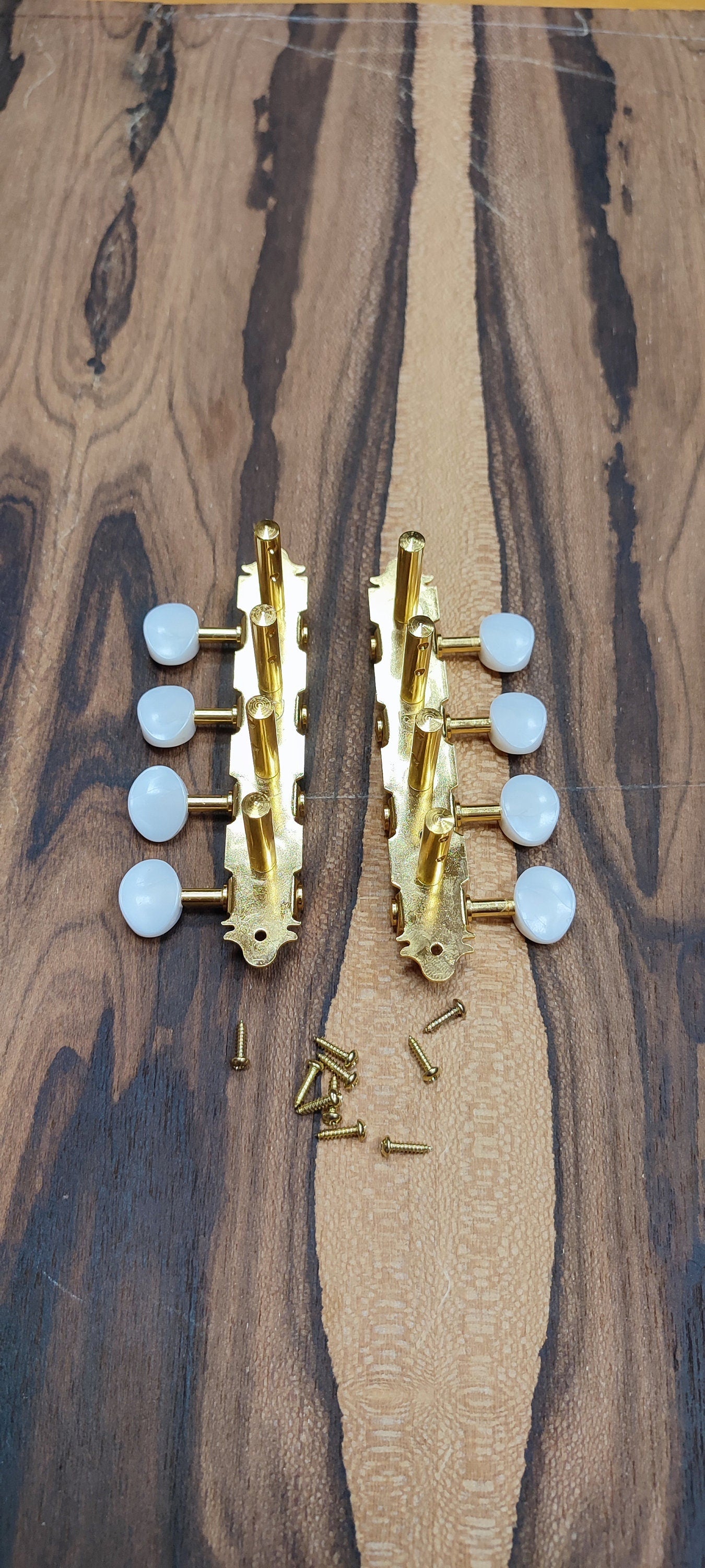 Bouzouki machine heads ~ Premium 8string Bouzouki tuners ~ Gold Colour & White Pearl Button