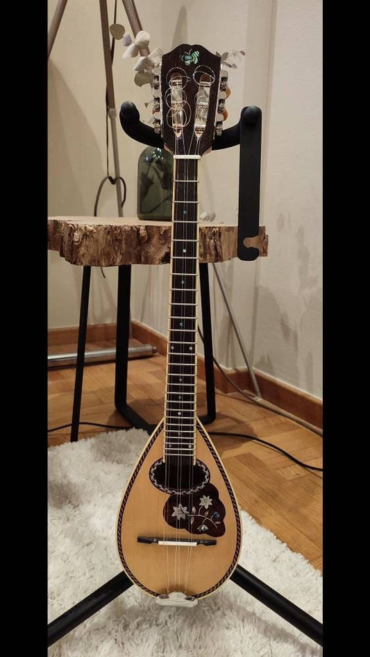 Handmade 6-String Baglamas for Rebetiko Music | Greek Traditional Instrument | Professional Quality