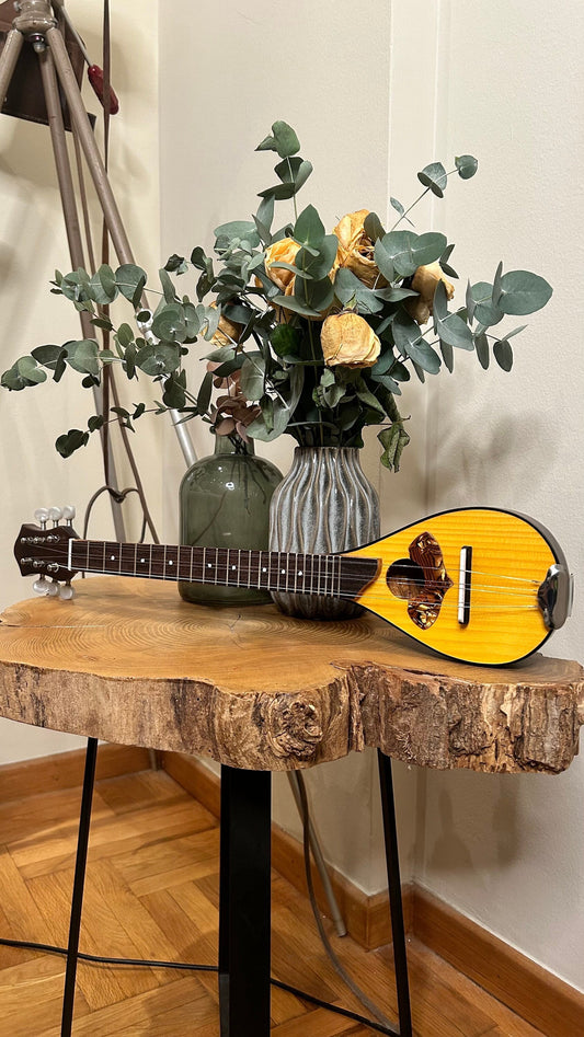 Handmade 6-String Baglamas | Greek Traditional Music Instrument for Rebetiko Music