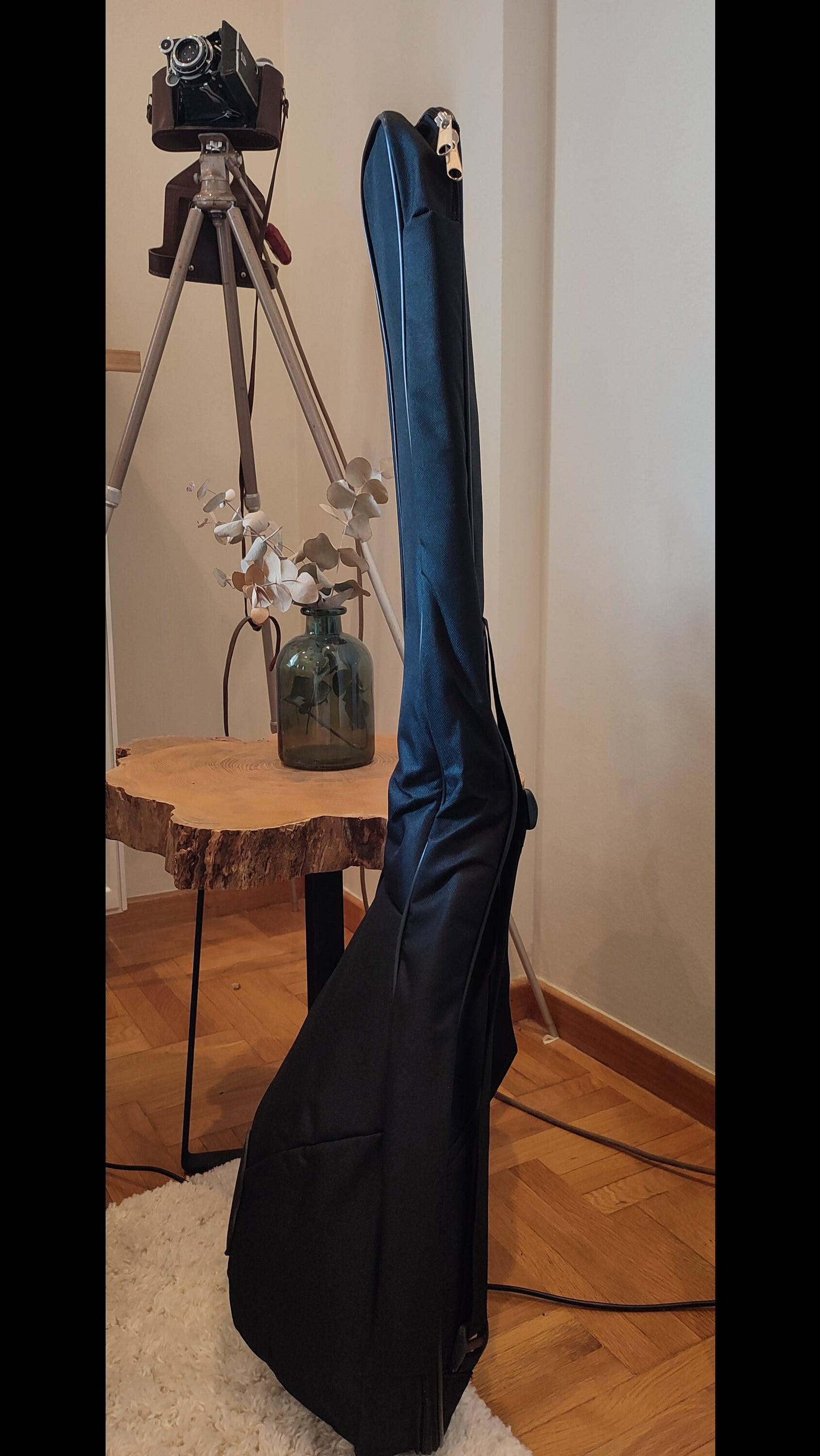 Durable Bouzouki Bag - Excellent Protection with Double Straps and Lightweight Design - Black