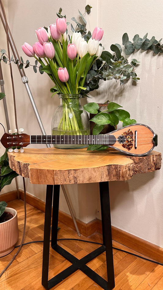 Handmade 6-String Baglamas | Greek Traditional Music Instrument for Rebetiko Music