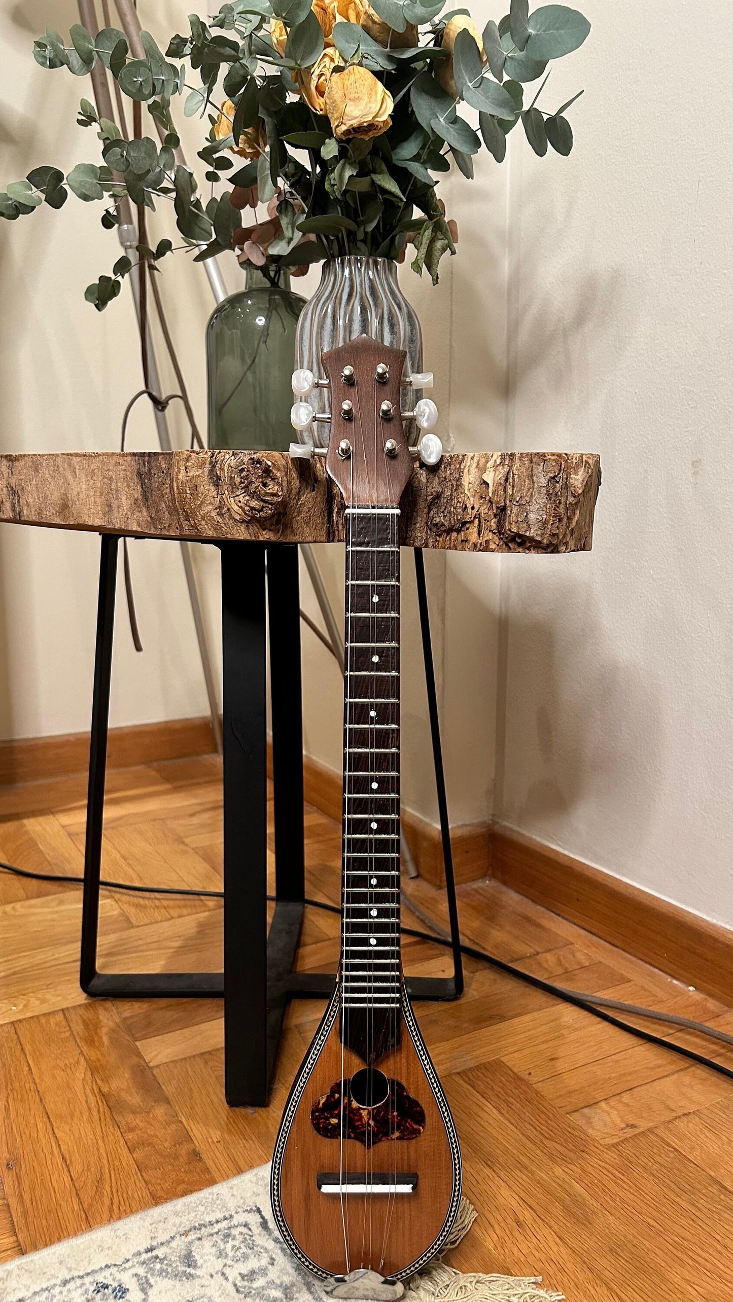 Handmade 6-String Baglamas | Greek Traditional Music Instrument for Rebetiko Music